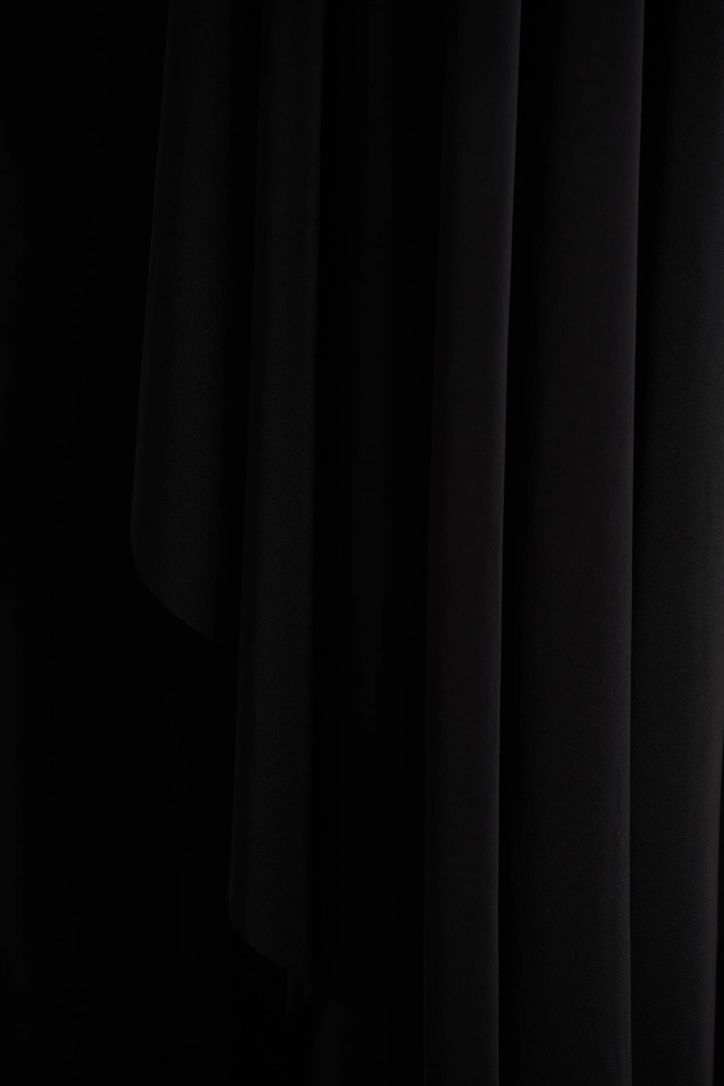 Briony Black Crew Neck Maxi Dress With Cape Sleeves