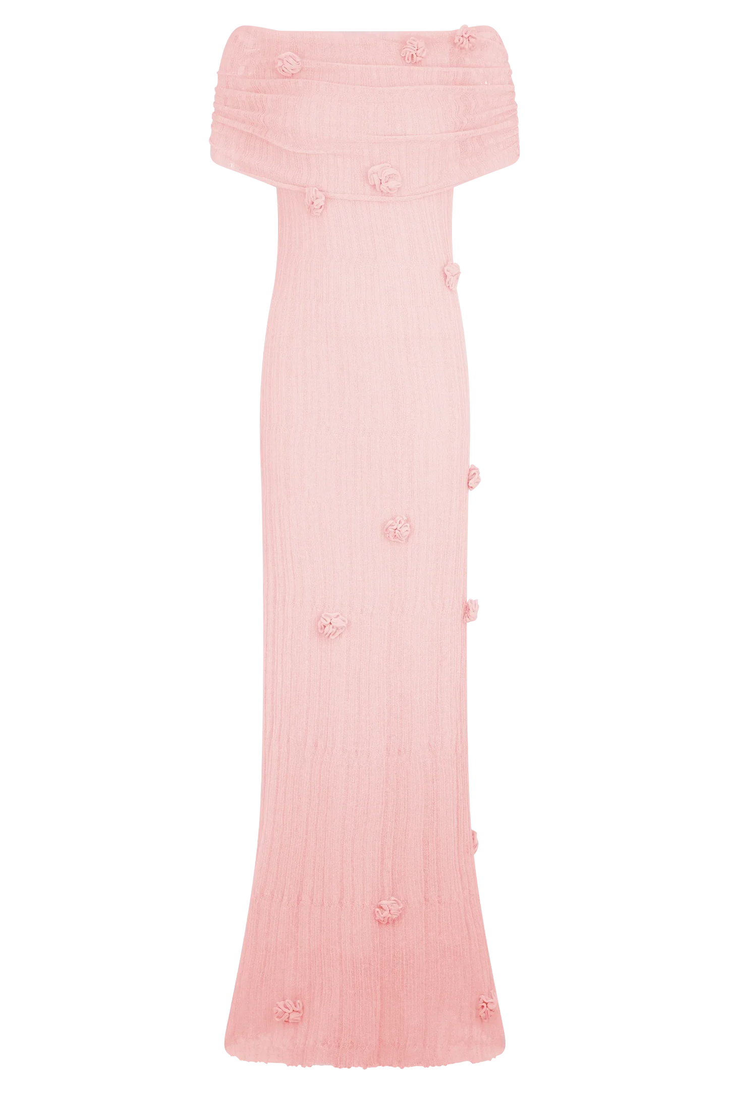 Brynn Orchid Knit Maxi Dress Pastel Pink