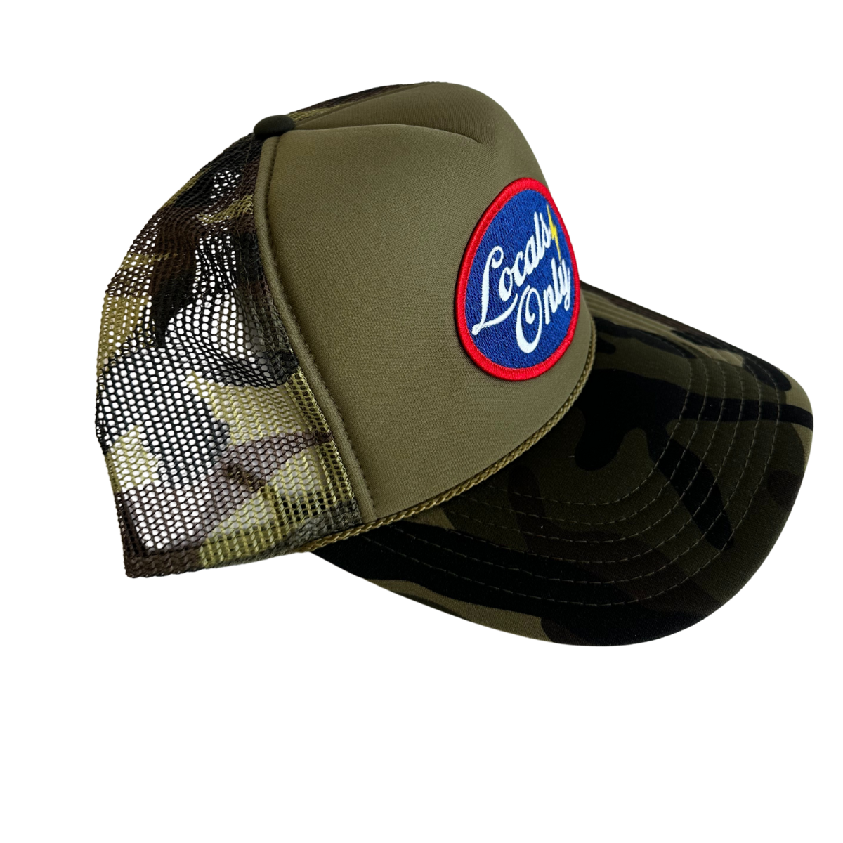 Locals Only Oval Patch Trucker Hat