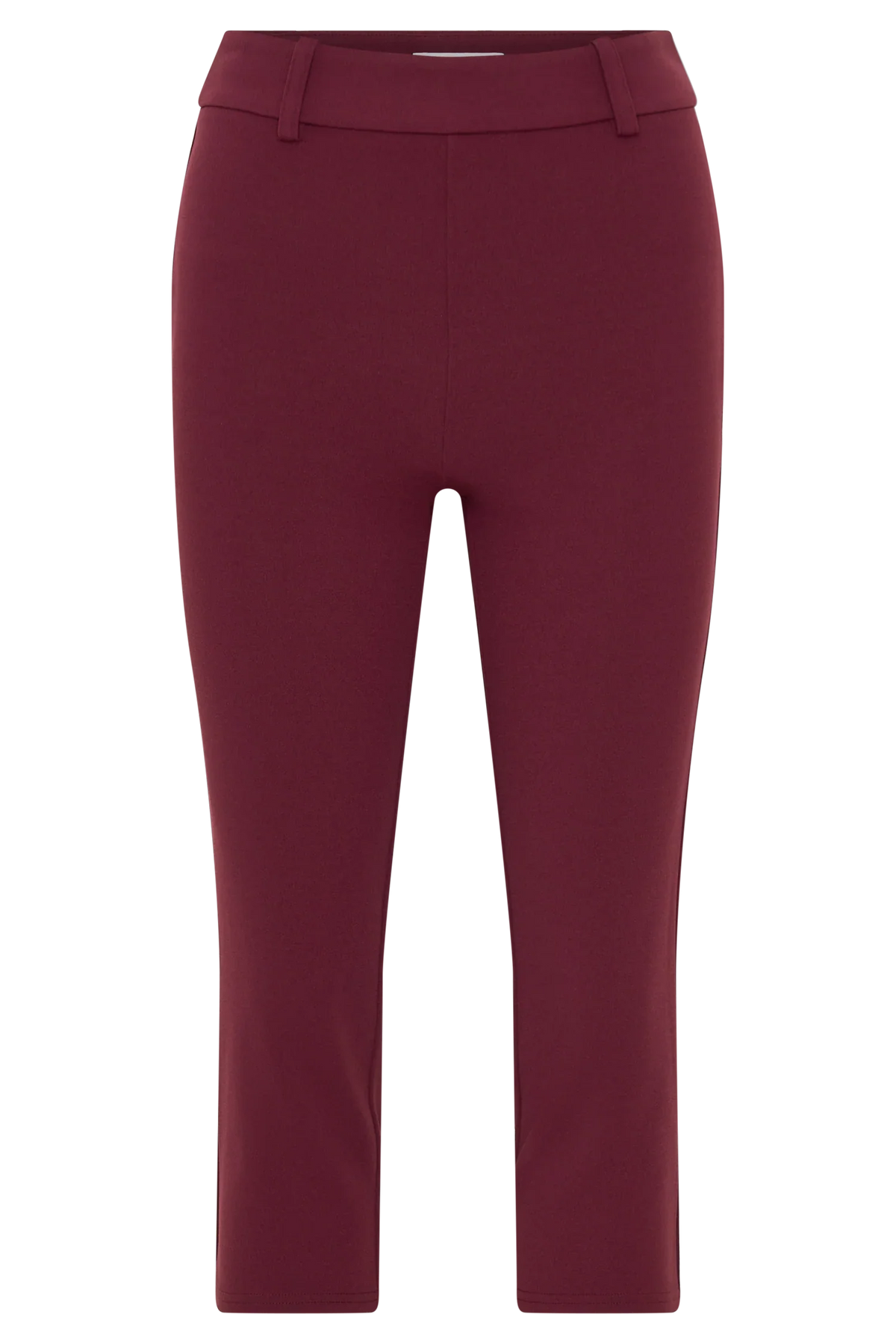 Blanca Stretch Crepe Capri Pants Mahogany