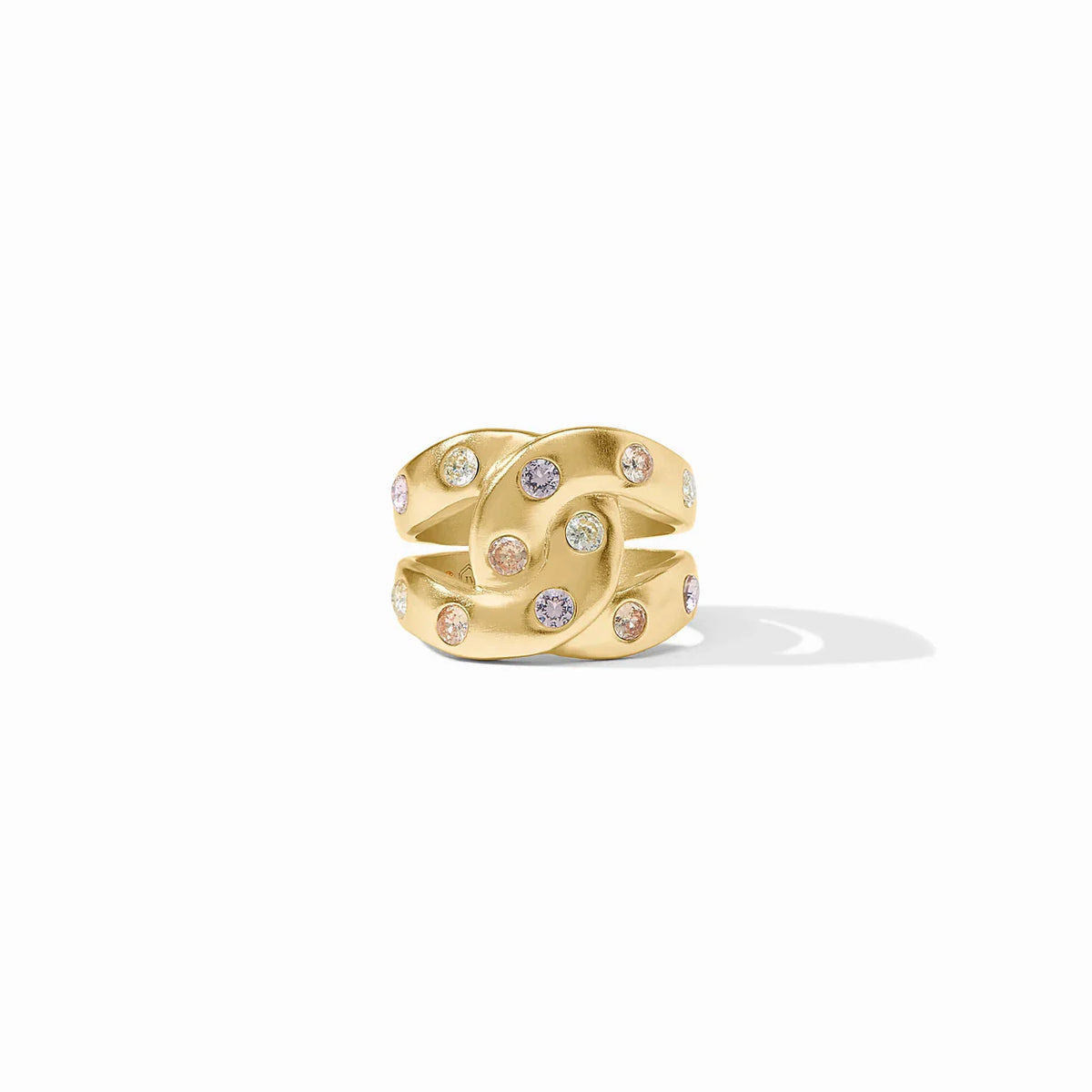 Rainbow Infinity Ring - Champagne Radiance