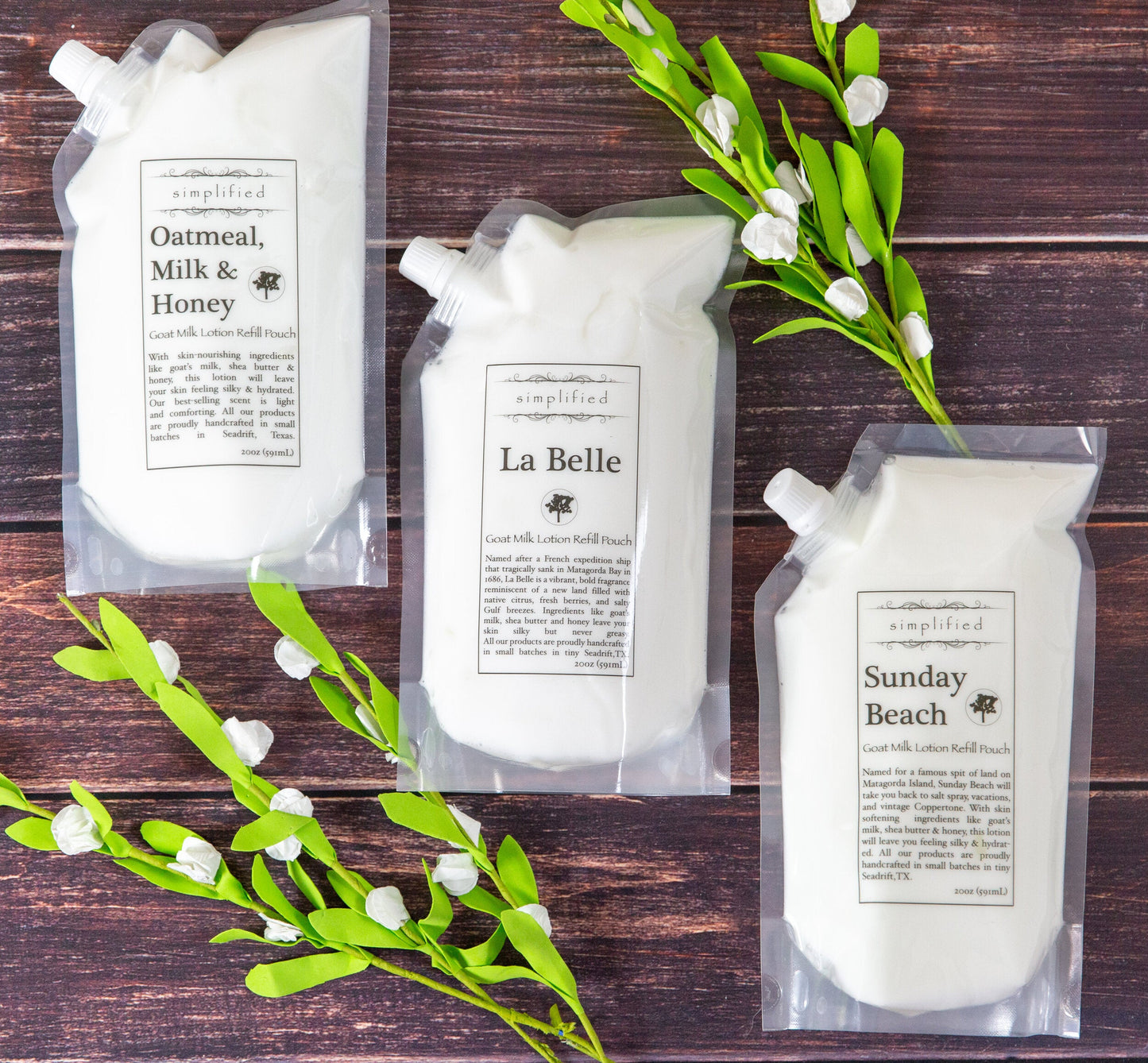 Simplified Goat Milk Lotion Refill Bag