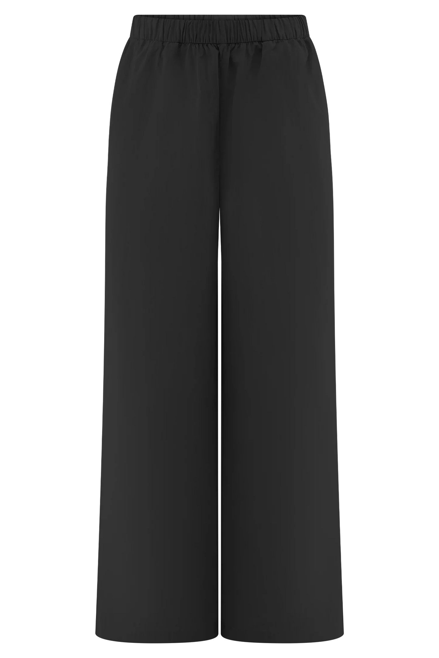 Campbell Cotton Wide Leg Pants Black
