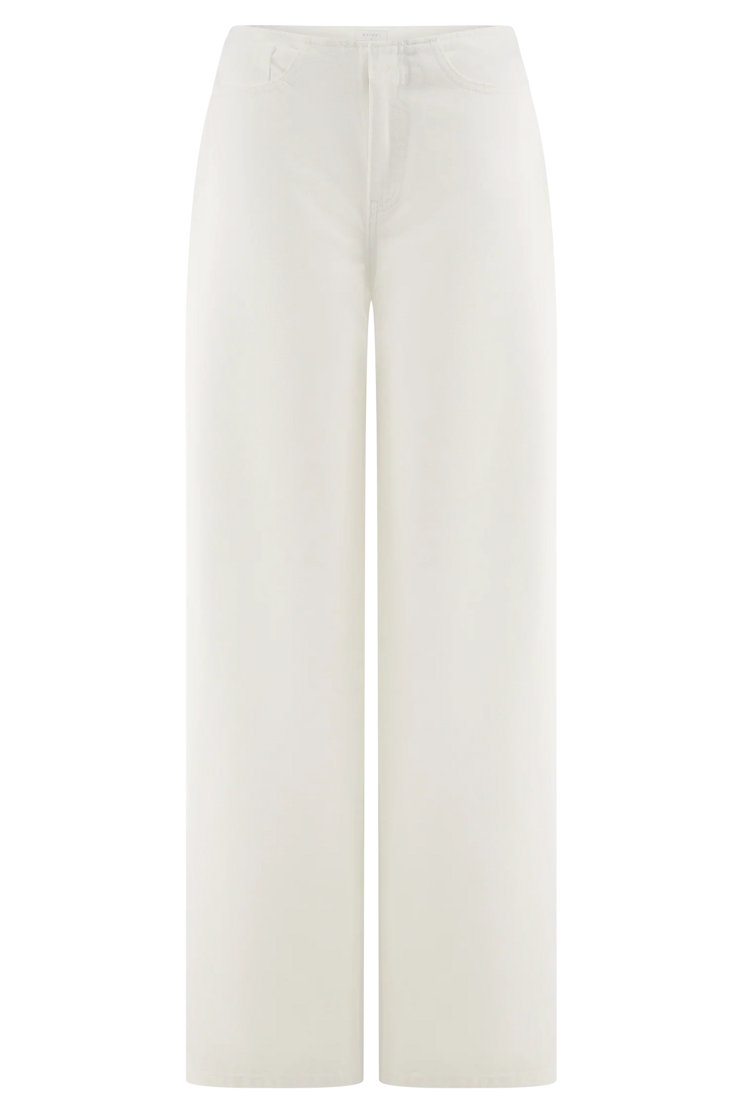 Caitlin Mid Rise Denim Jeans White