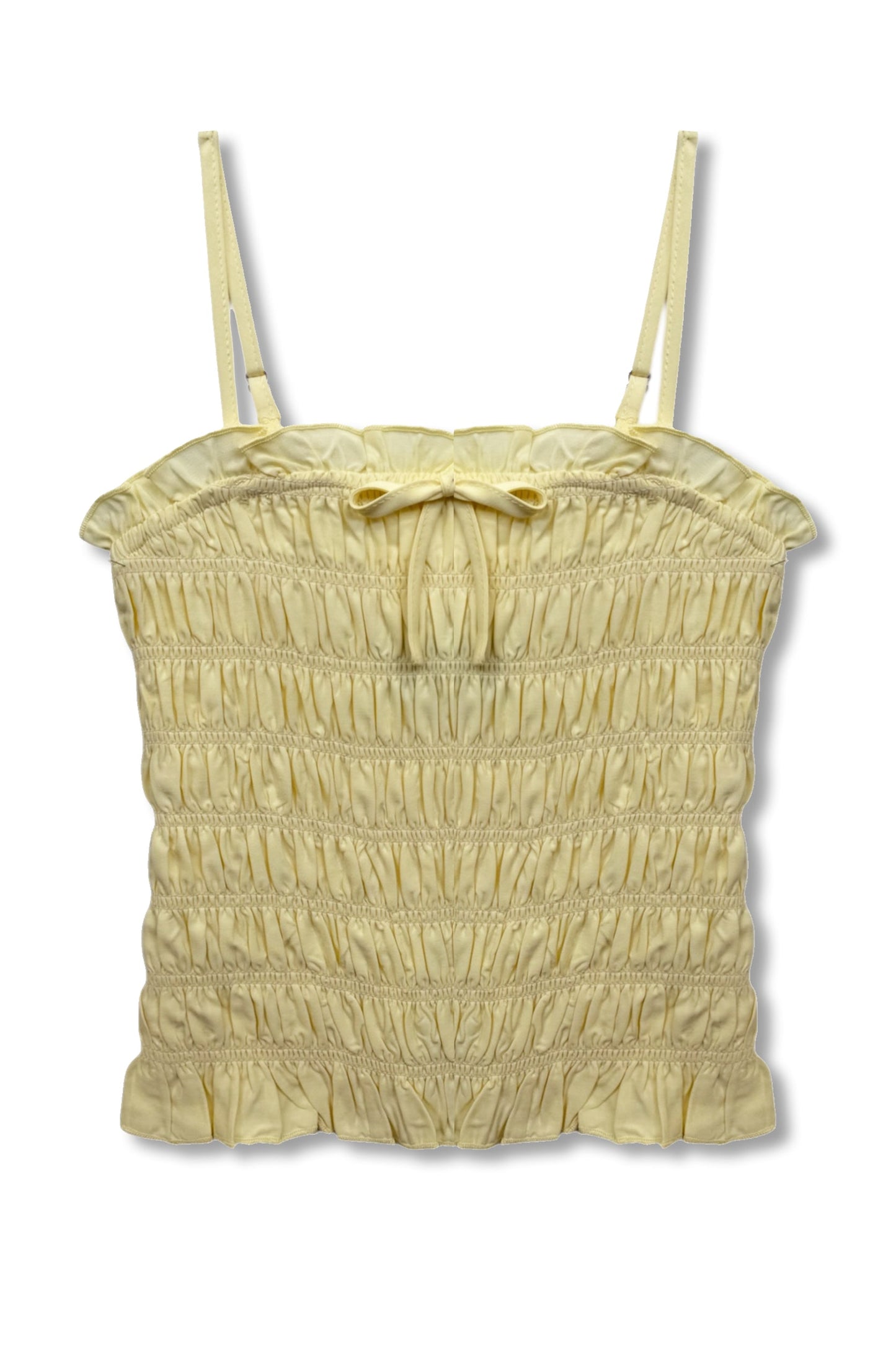 JUNIOR ALMA SOLID GATHERED CAMI TOP - FINAL SALE