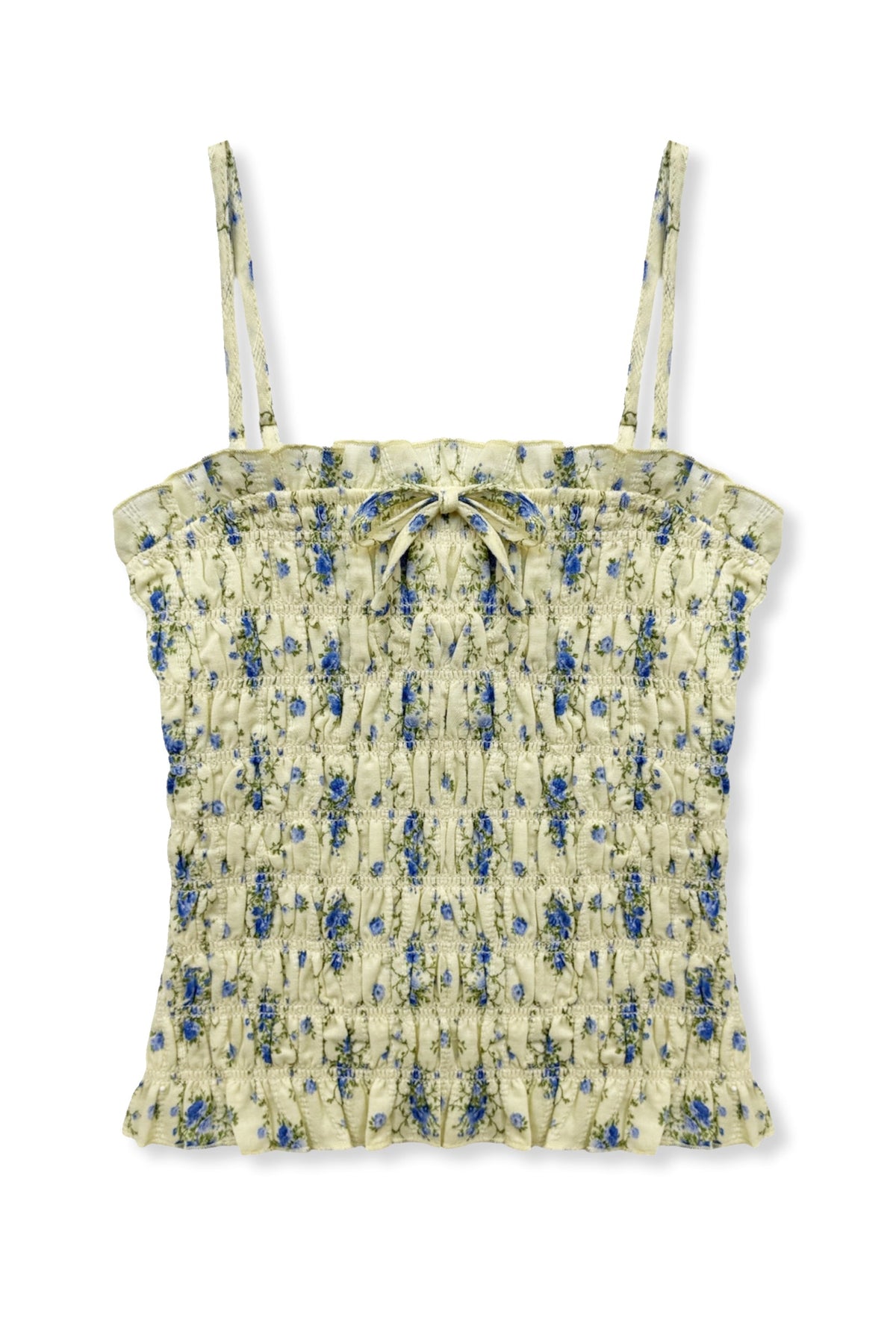TWEEN ALMA PRINTED GATHERED CAMI TOP - FINAL SALE