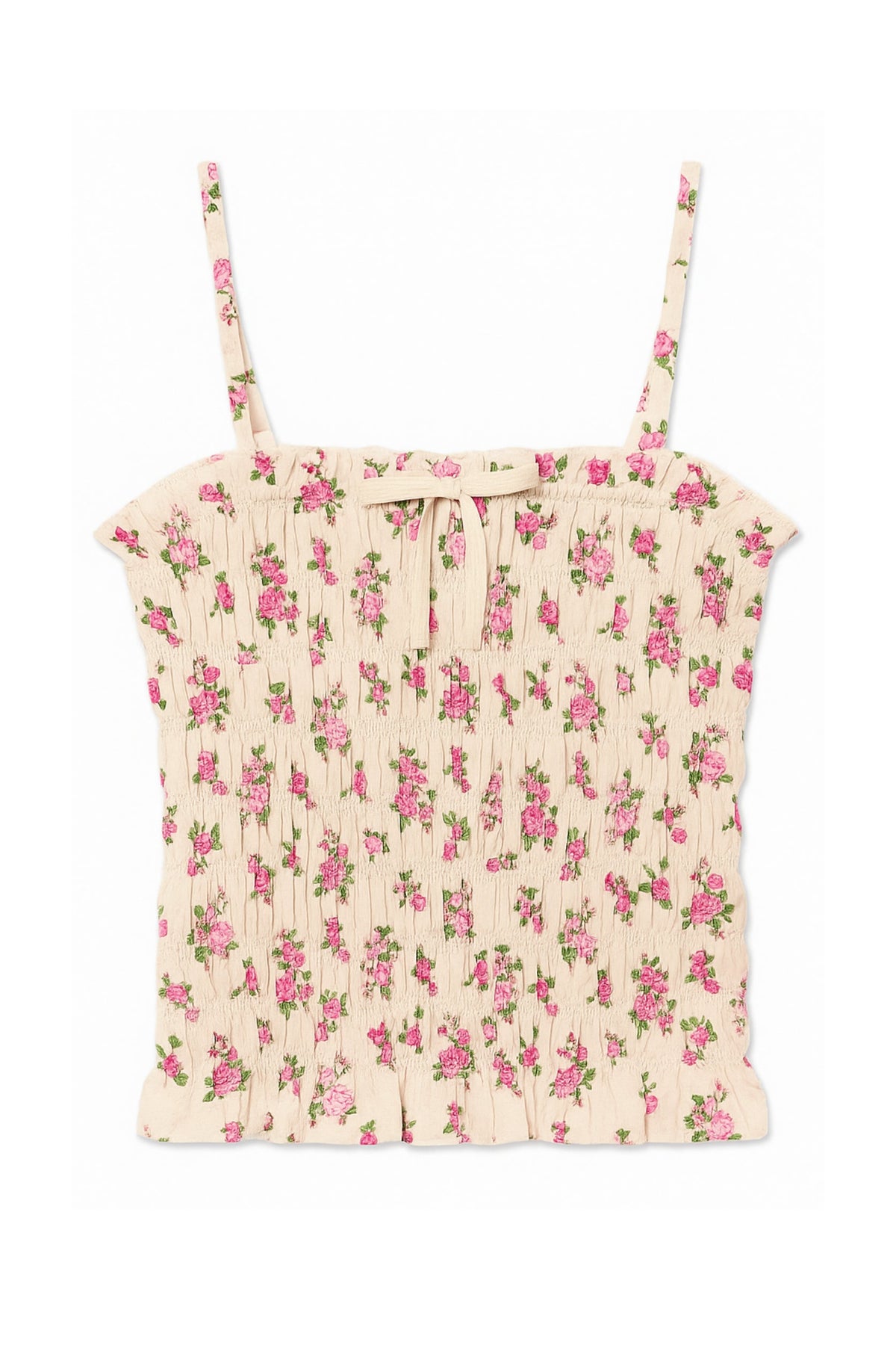 TWEEN ALMA PRINTED GATHERED CAMI TOP