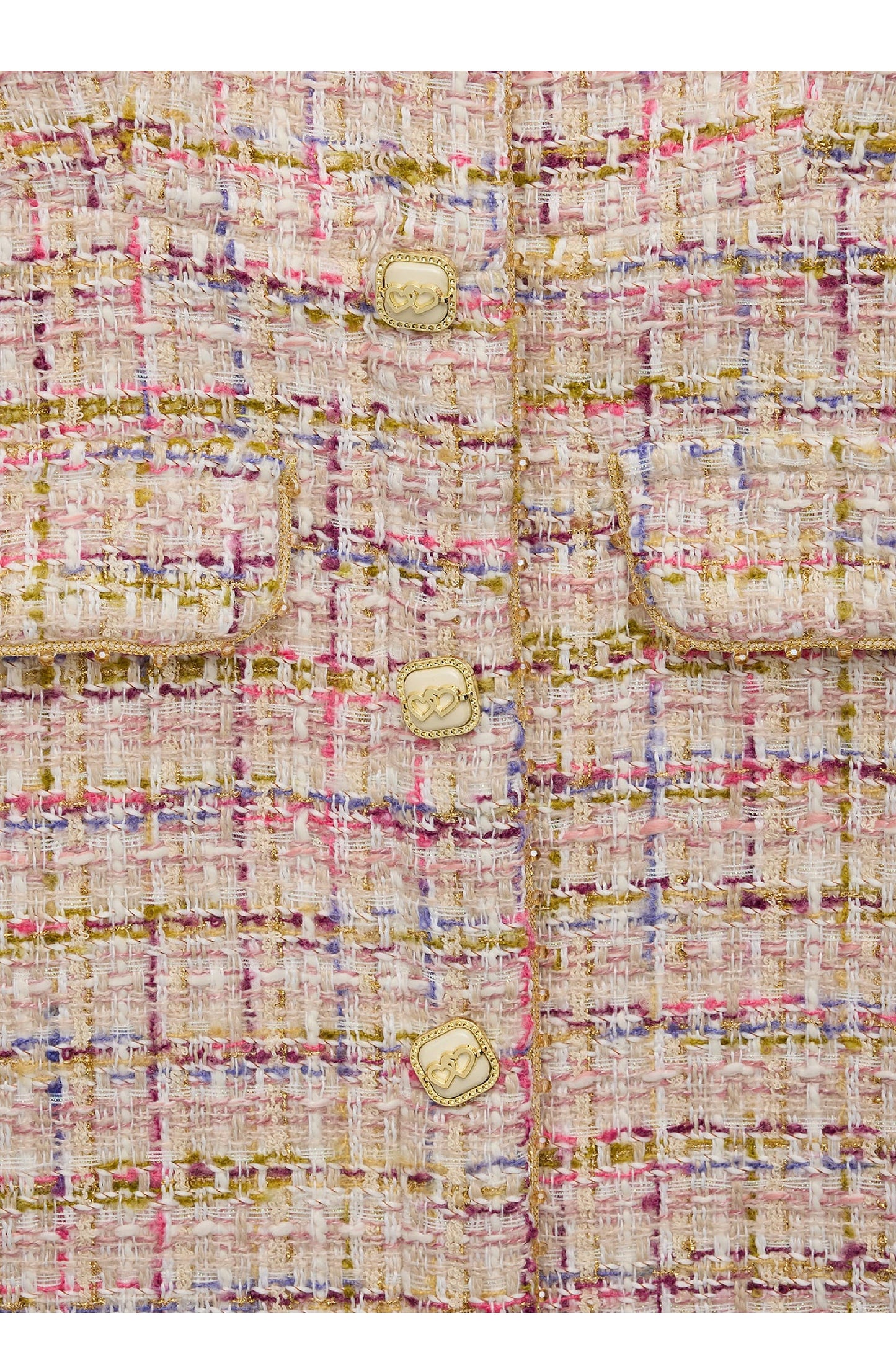 TWEEN ANNA SHORT SLEEVE BOUCLE DRESS