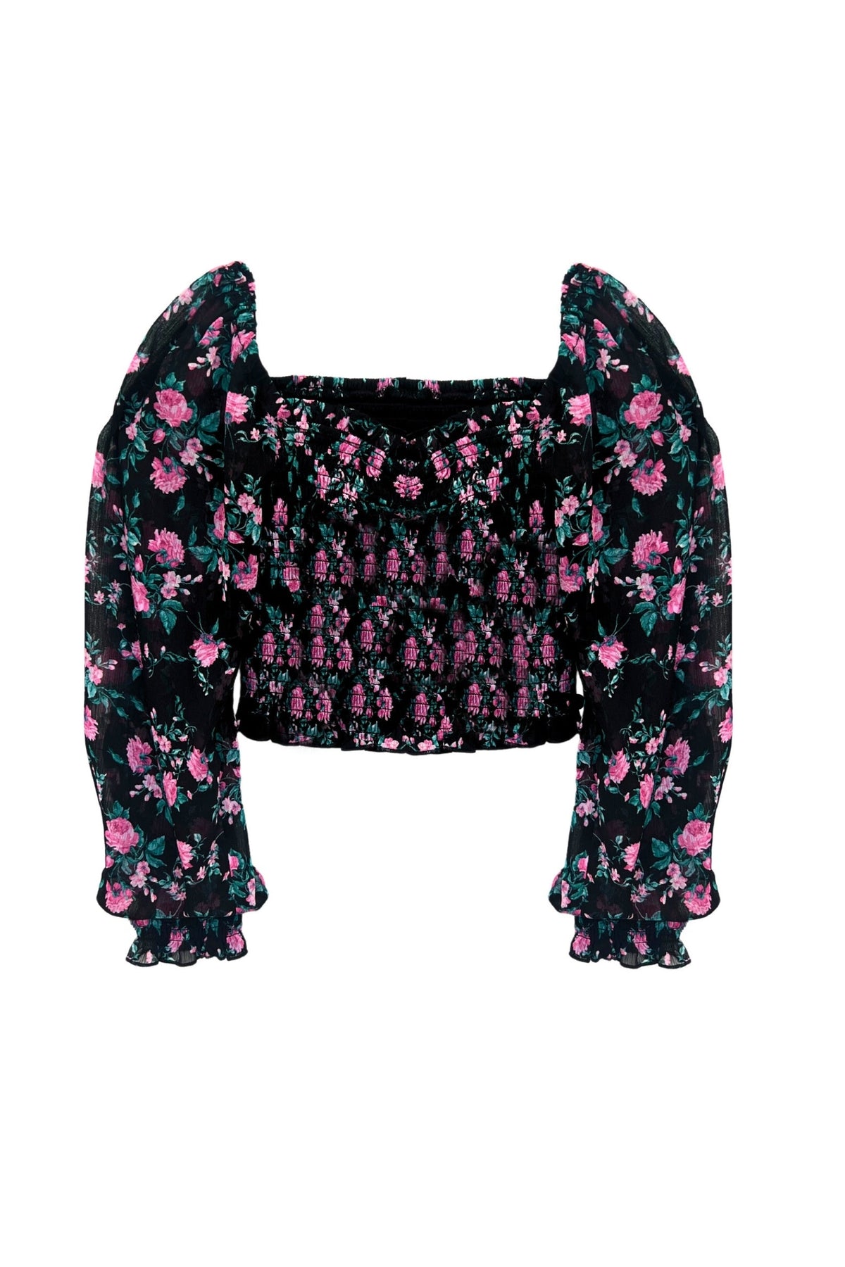 TWEEN CHLOE PRINTED SHEER TOP - FINAL SALE