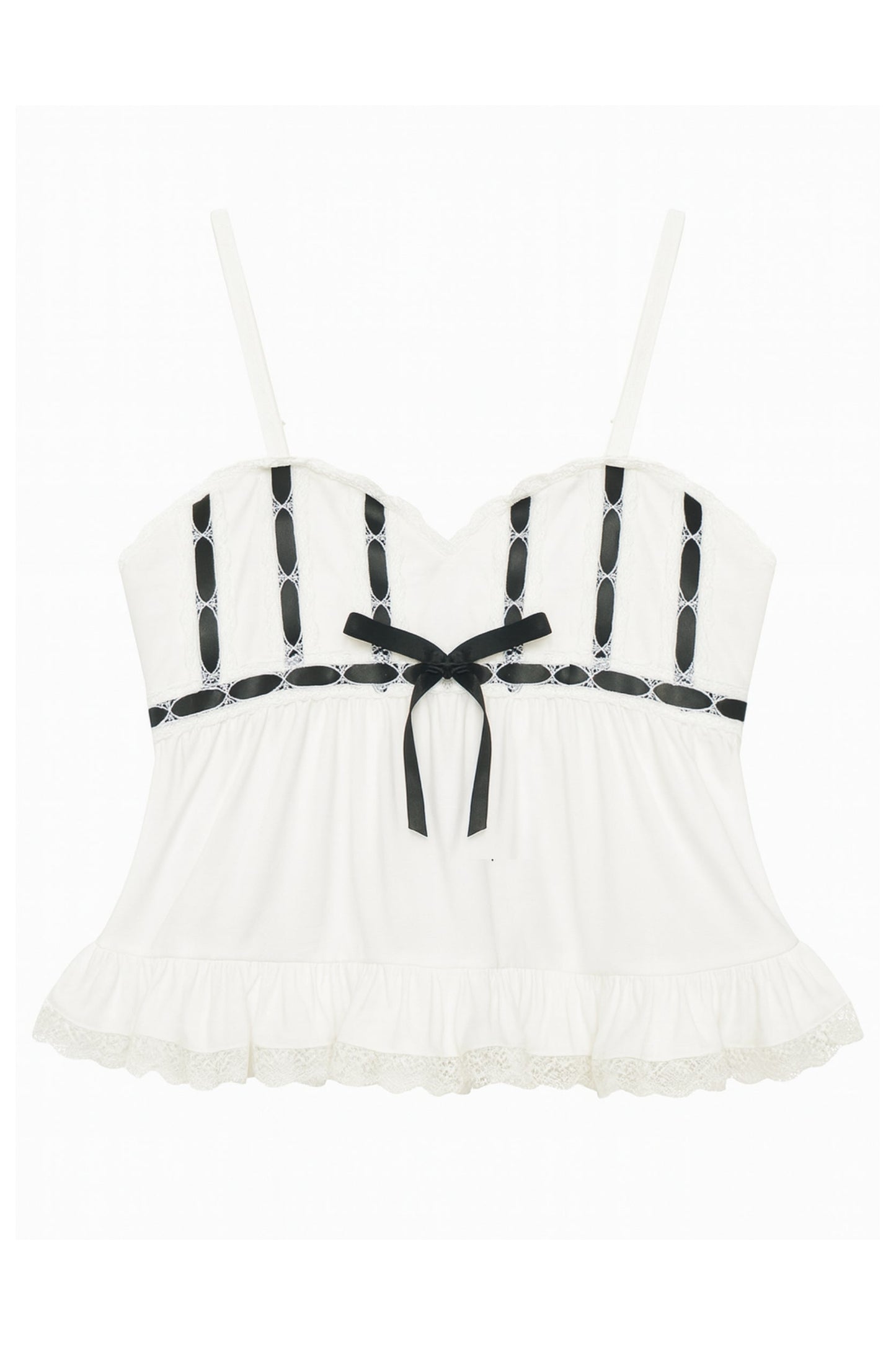 TWEEN GRAE EMBELLISHED BABYDOLL CAMI TOP
