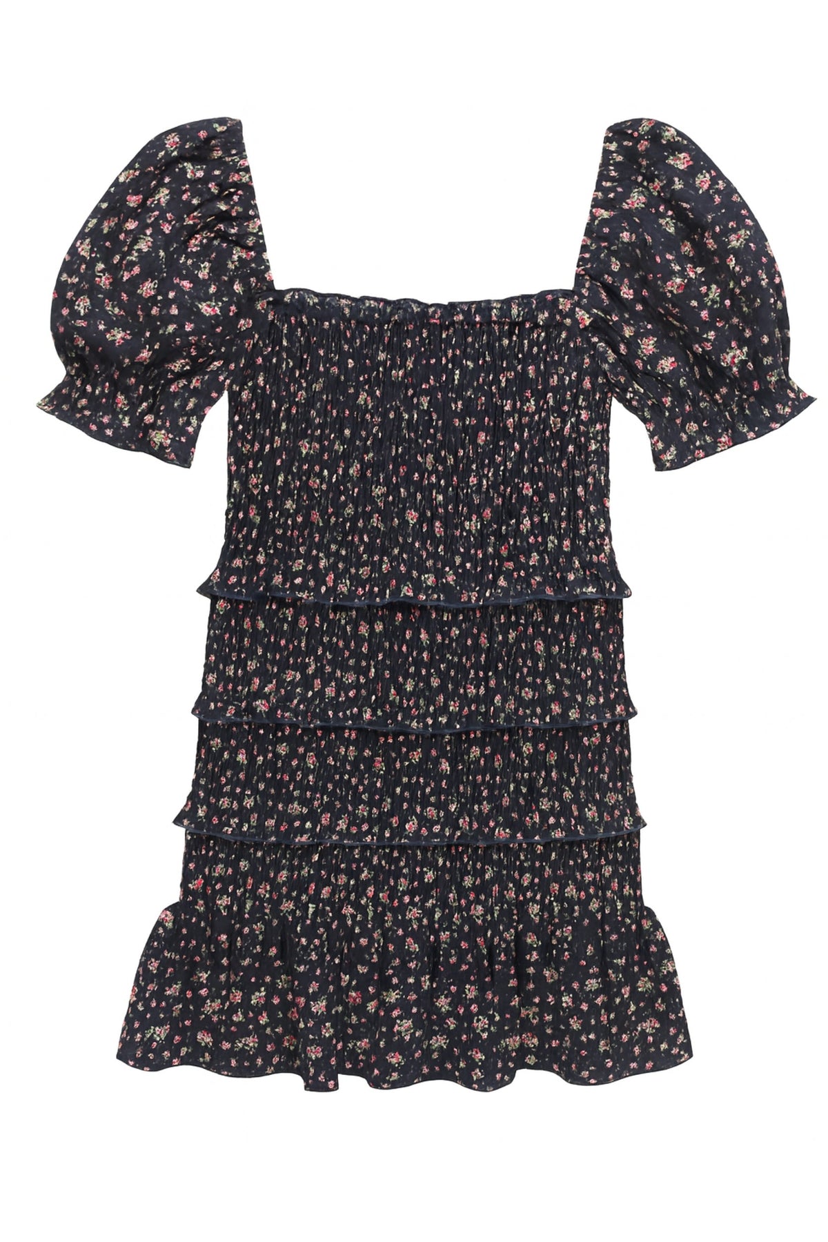 TWEEN LAILA PRINTED SMOCKED PUFF SLEEVE DRESS - FINAL SALE