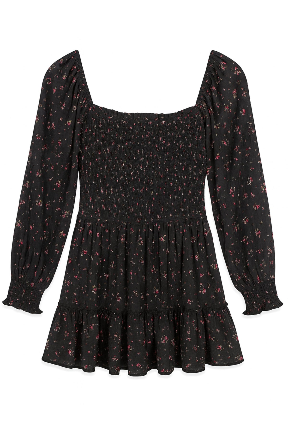 TWEEN MOLLY PRINTED CHALLIS LS DRESS - FINAL SALE