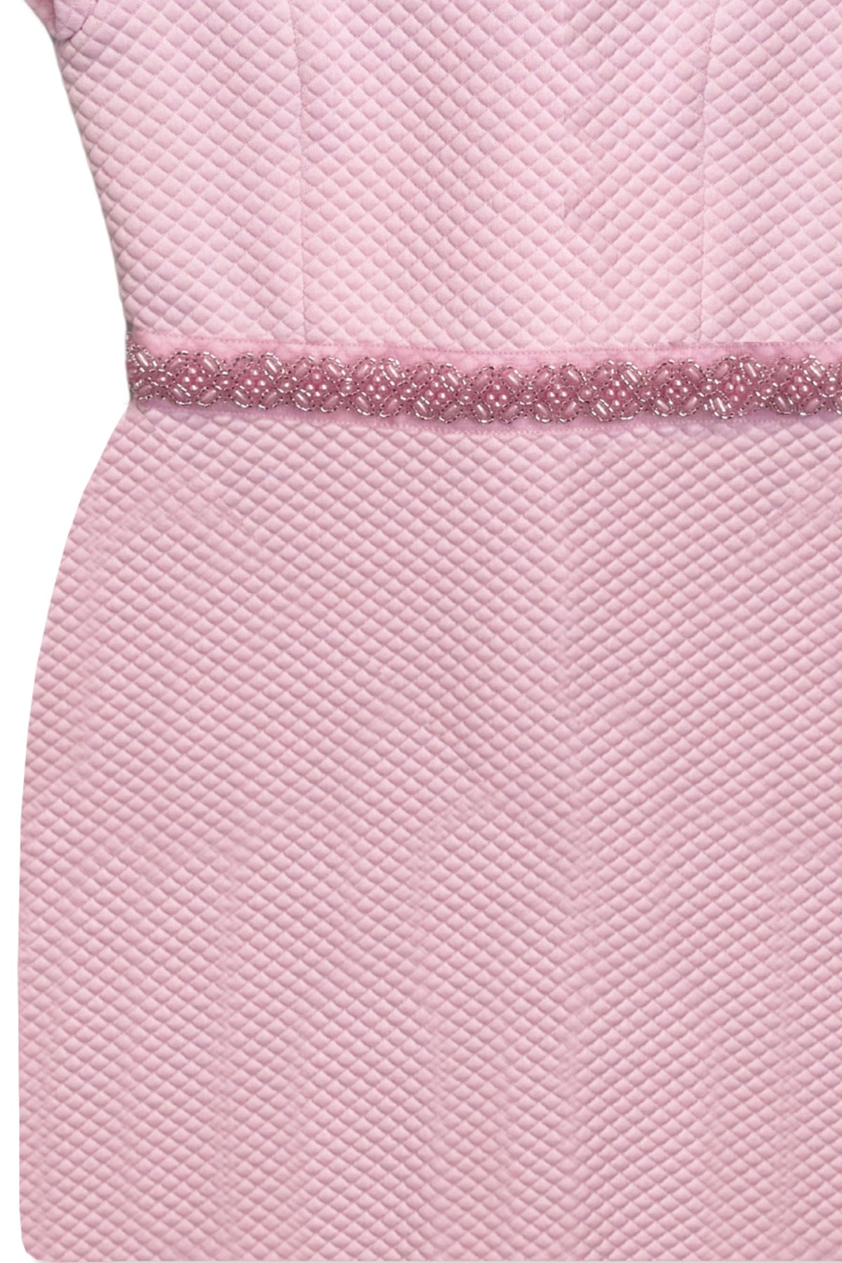 TWEEN SYLVIE STRETCH QUILTED DRESS W/ BEADED WAIST
