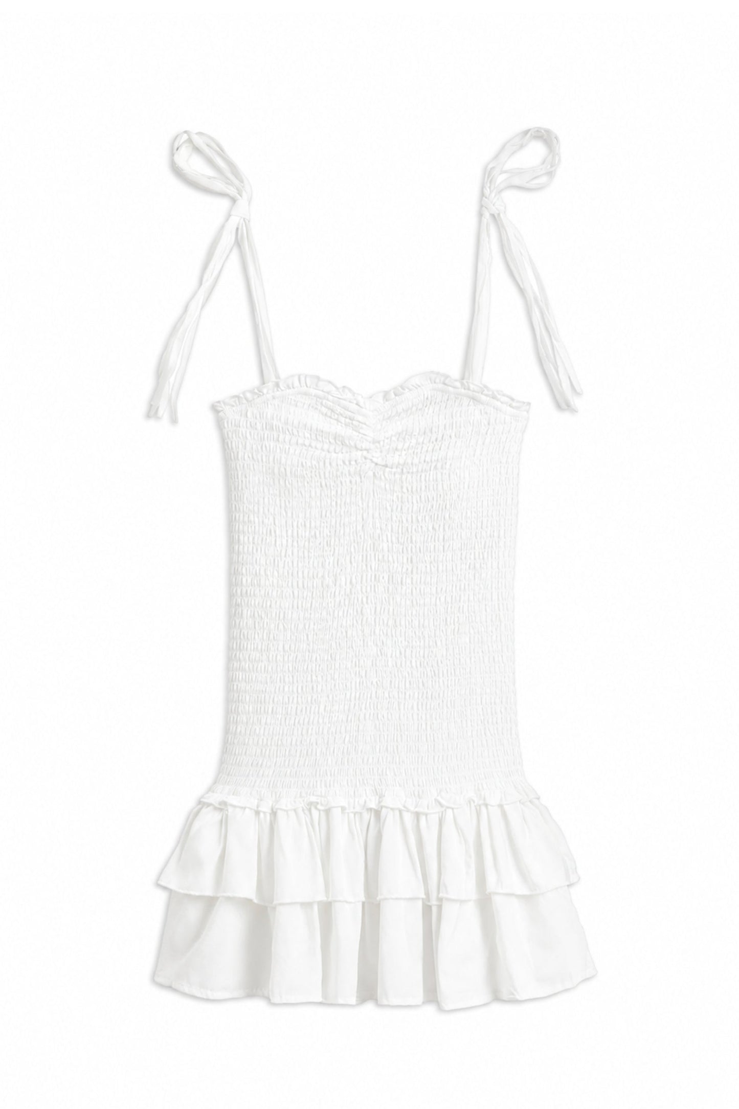 TWEEN MERI SMOCKED DRESS WITH RUFFLE SKIRT