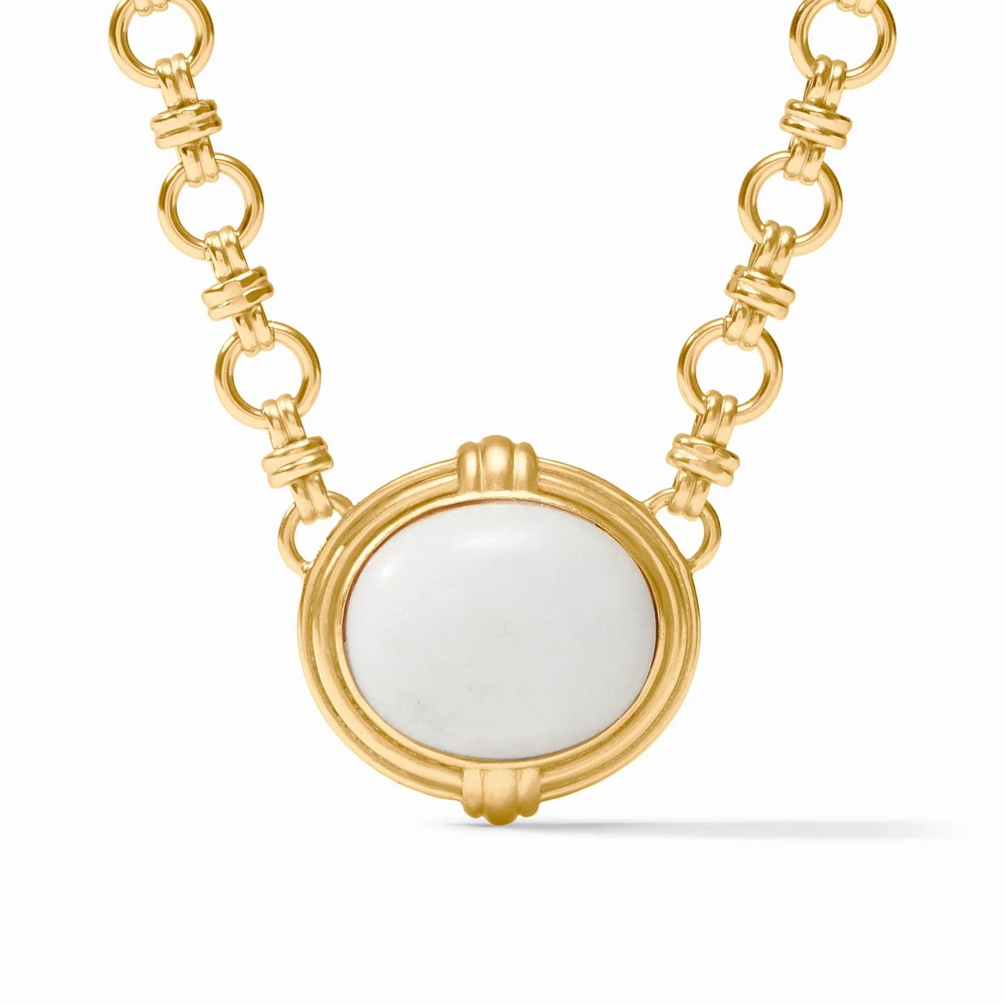 Portofino Demi Necklace - White Jade
