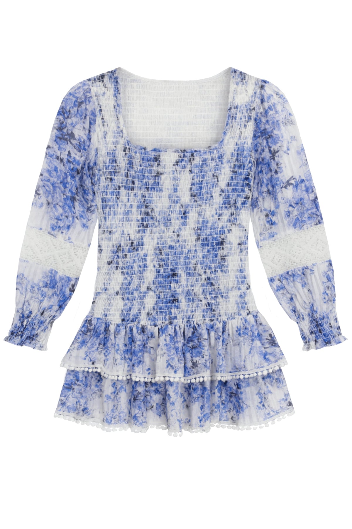 TWEEN TRACY PRINTED LONG SLEEVE DAY DRESS