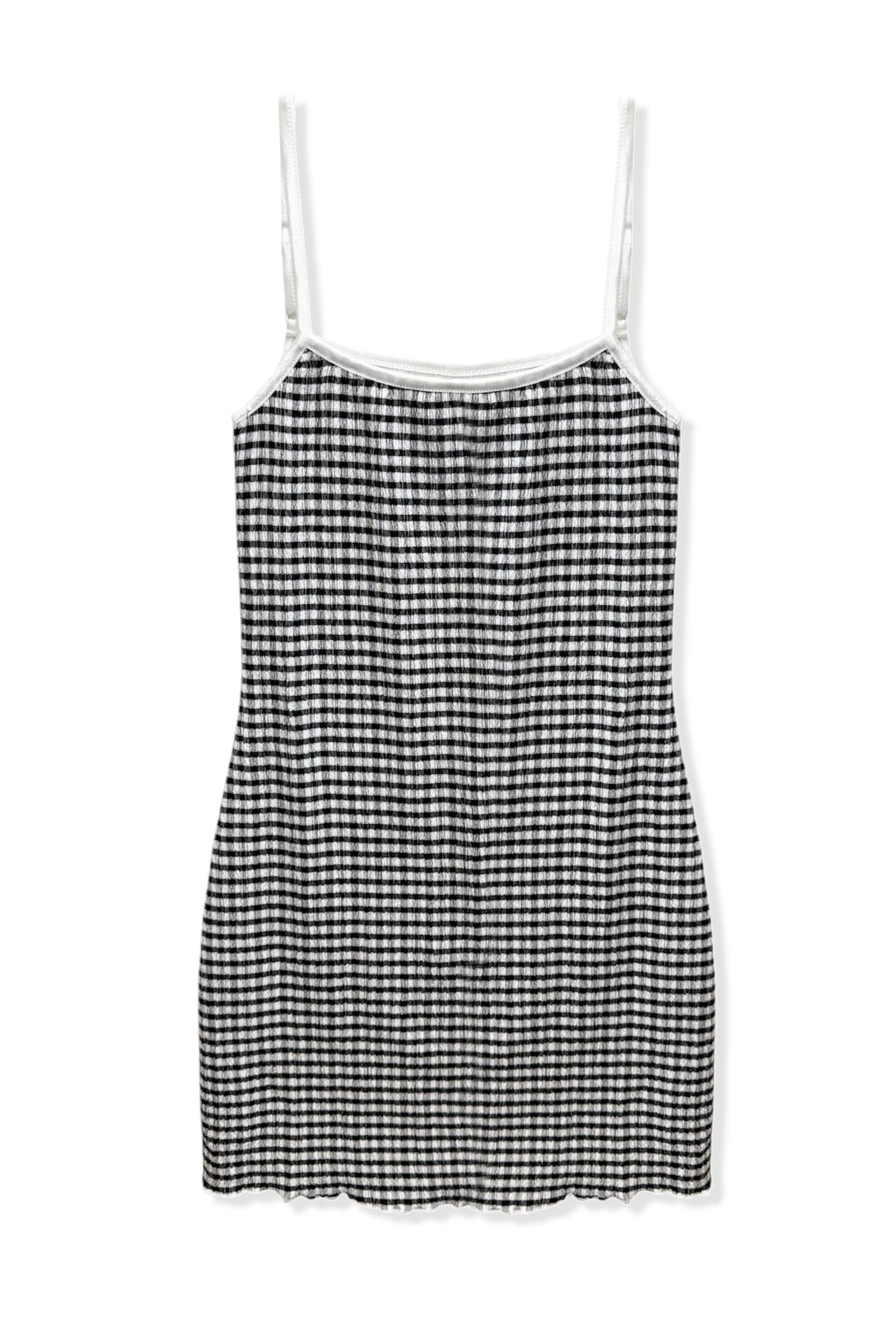 JUNIOR VERUCA CHECK PULL ON EASY DRESS