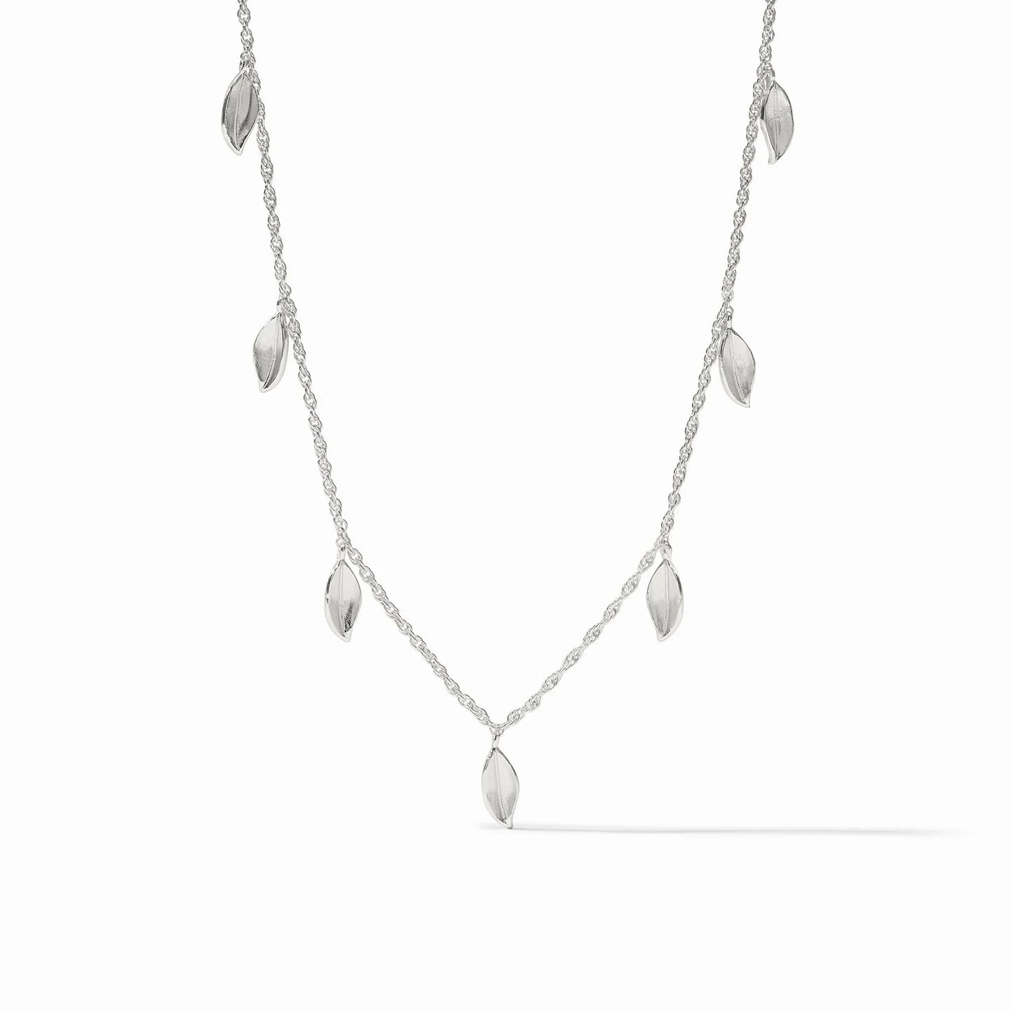 Willow Delicate Charm Necklace - Silver
