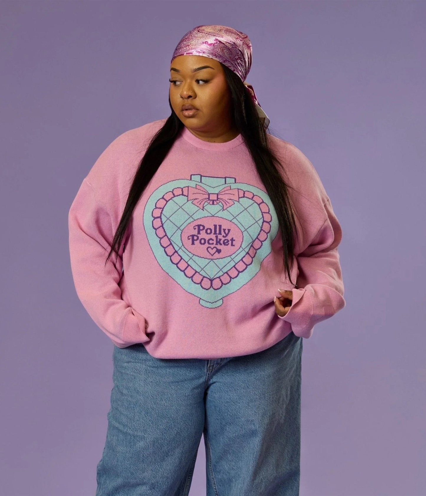 Cakeworthy Pink Polly Pocket Cotton Sweater