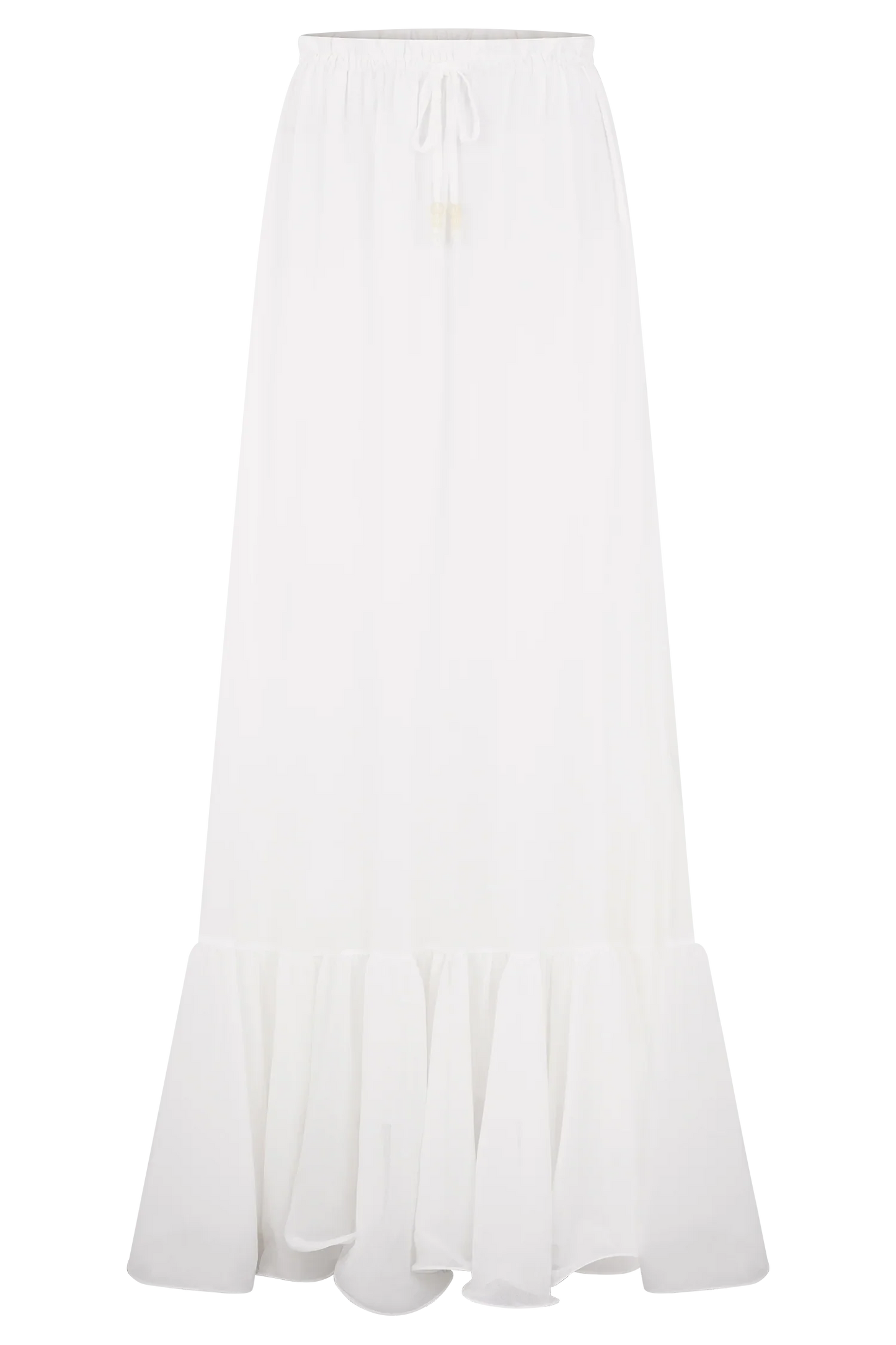 Carlie Chiffon Maxi Skirt Ivory