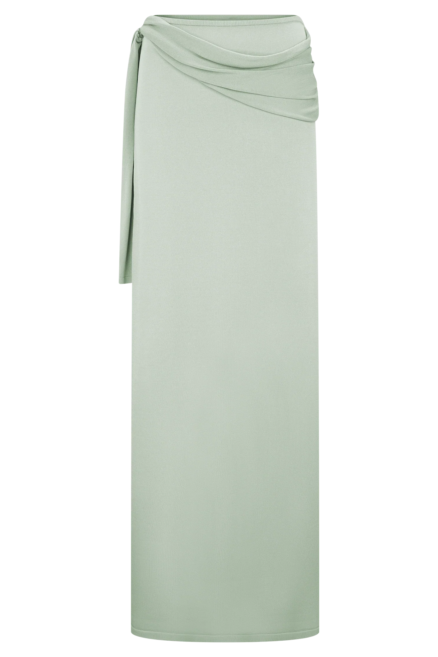 Bowie Low Rise Knit Maxi Skirt Pastel Green