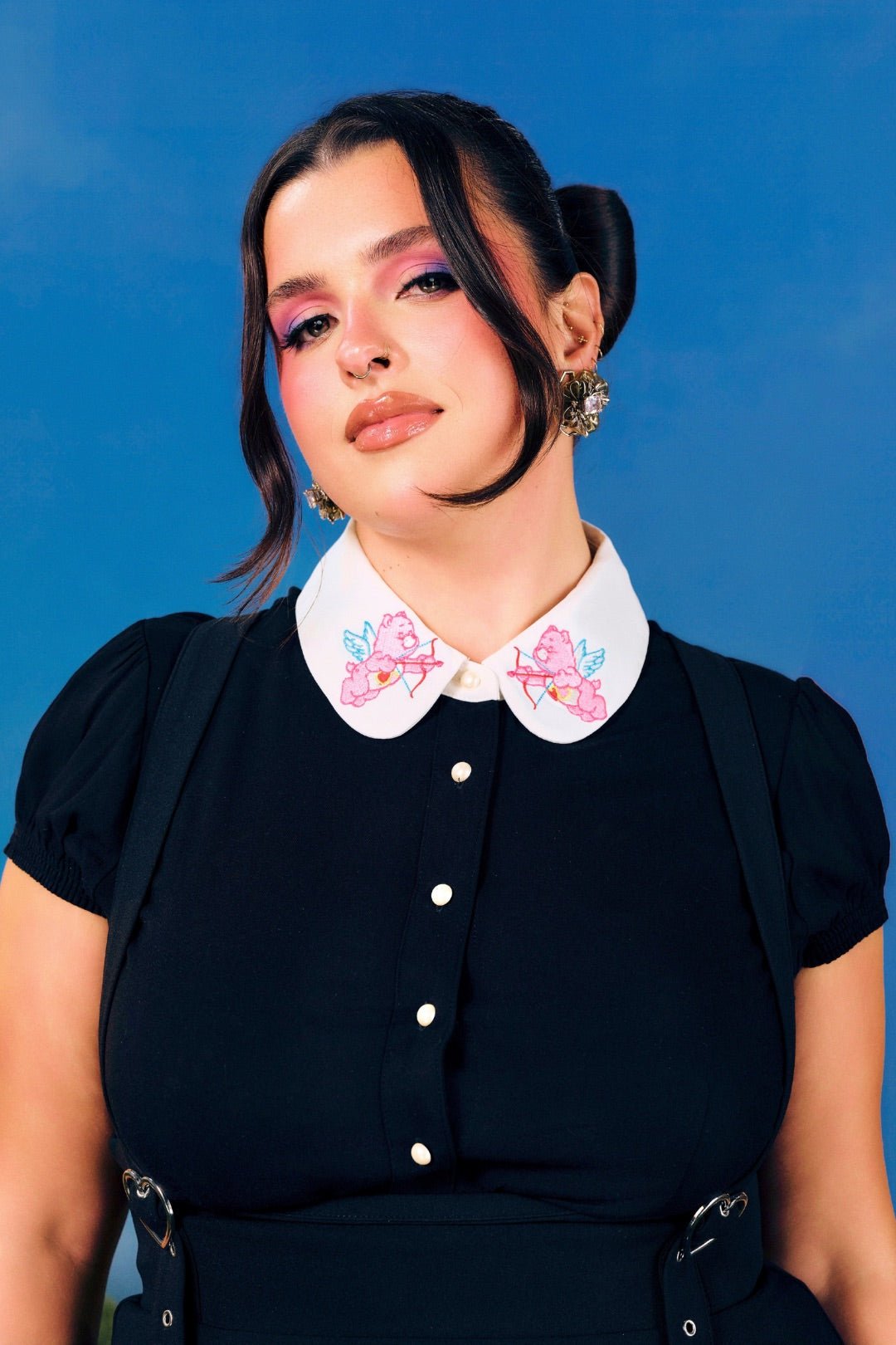 Hell Bunny Black Care Bears Blouse