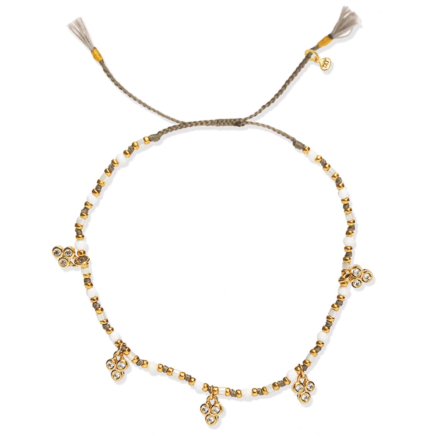 Gold Cluster Bead Bracelet