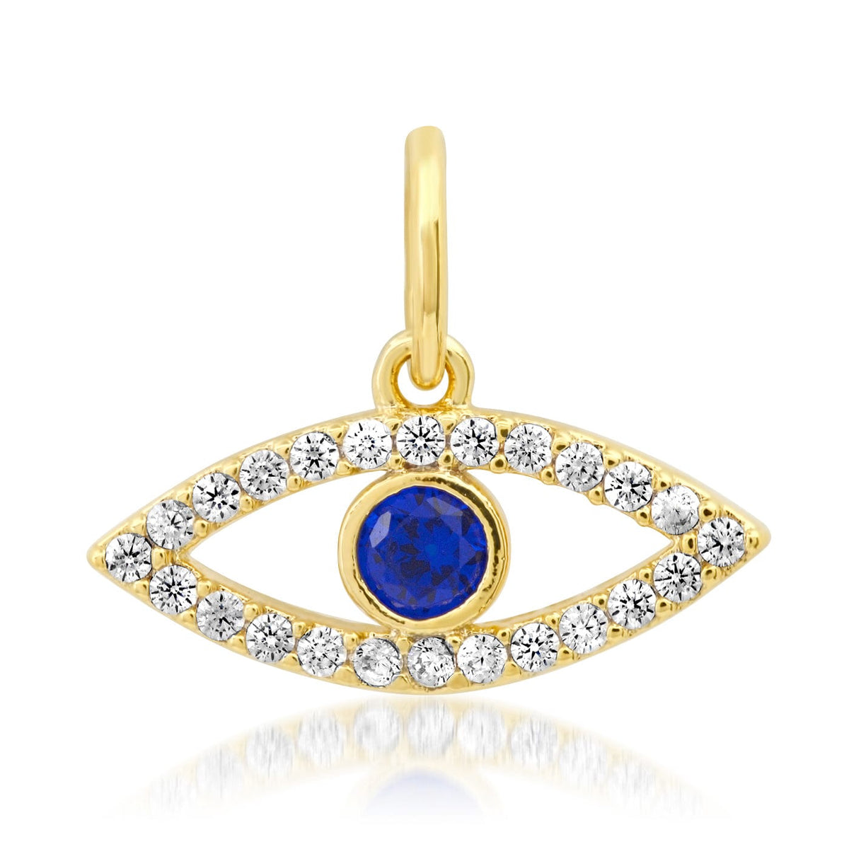 Sapphire Evil Eye Charm
