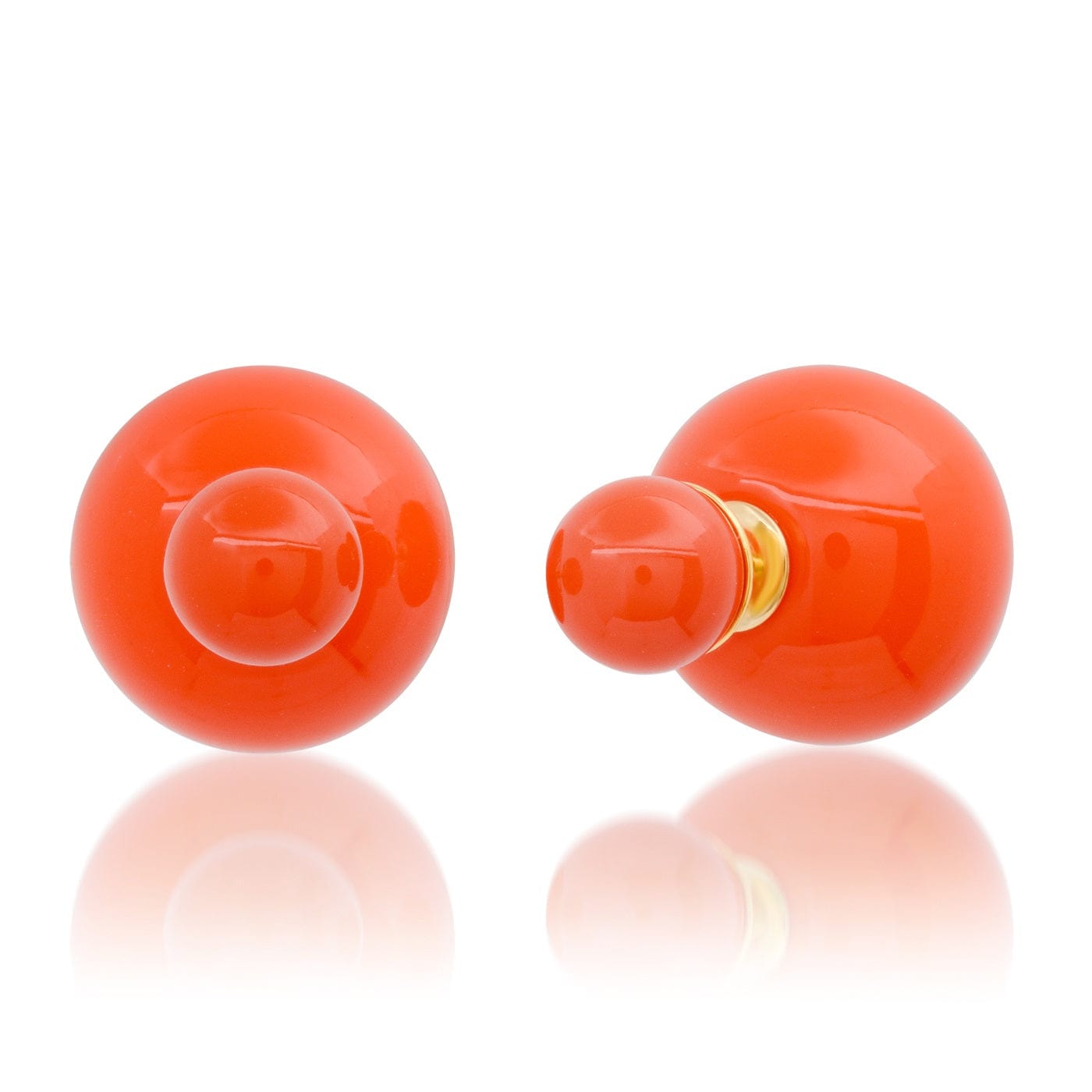 Double Ball Stud Earrings