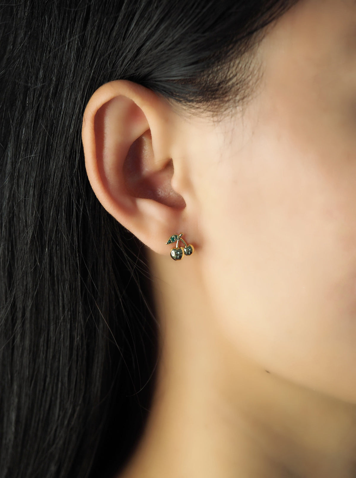 Golden Cherry Studs
