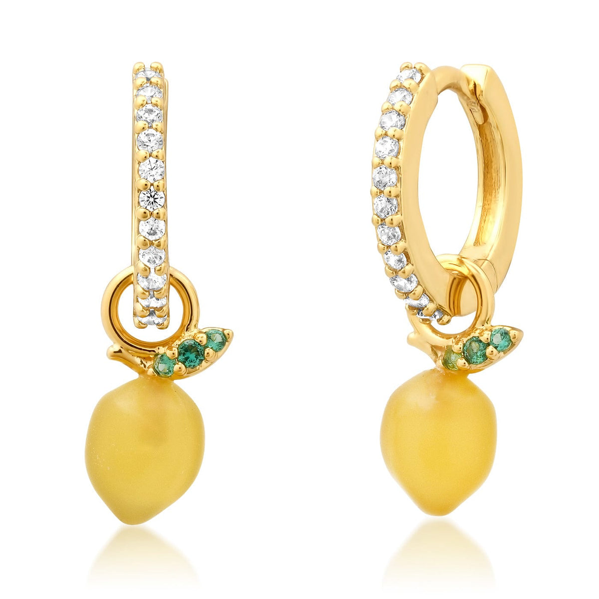 Lemon Huggie Earrings