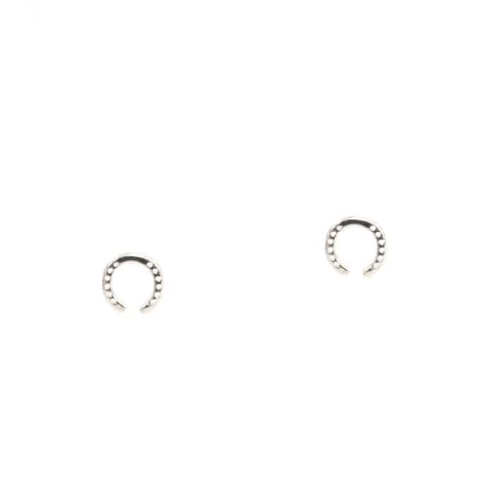 Mini Etched Horseshoe Studs