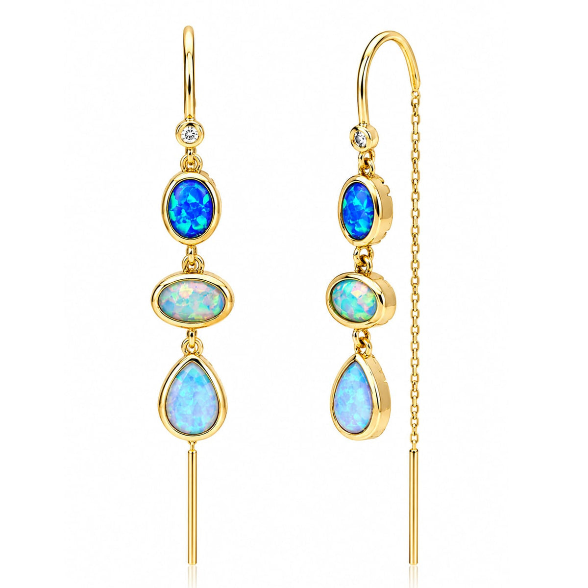 Opal Threader Earrings