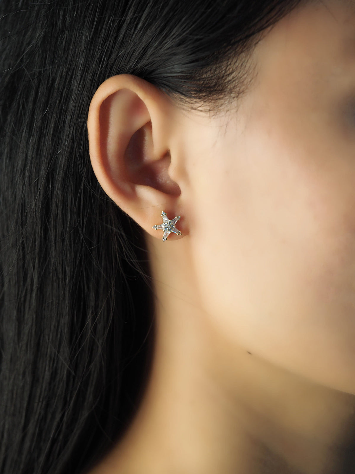 Star Baguette Studs