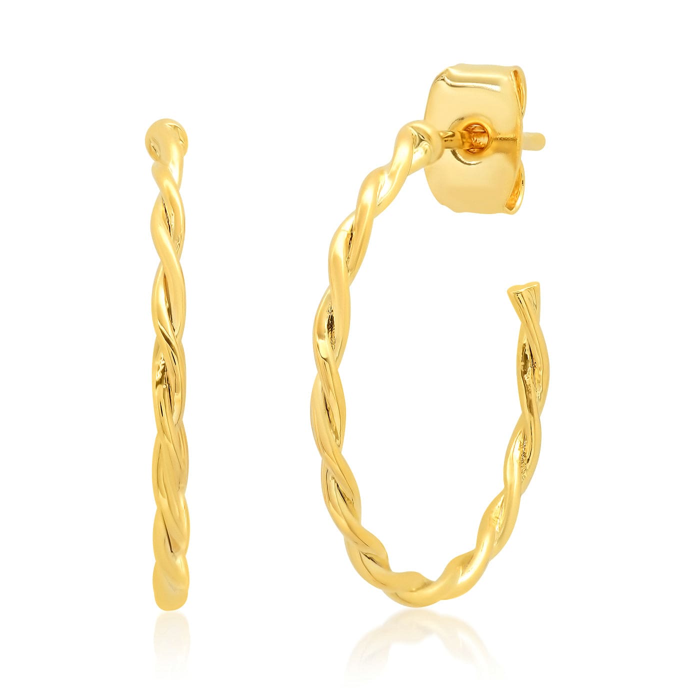 Twisted Gold Hoop