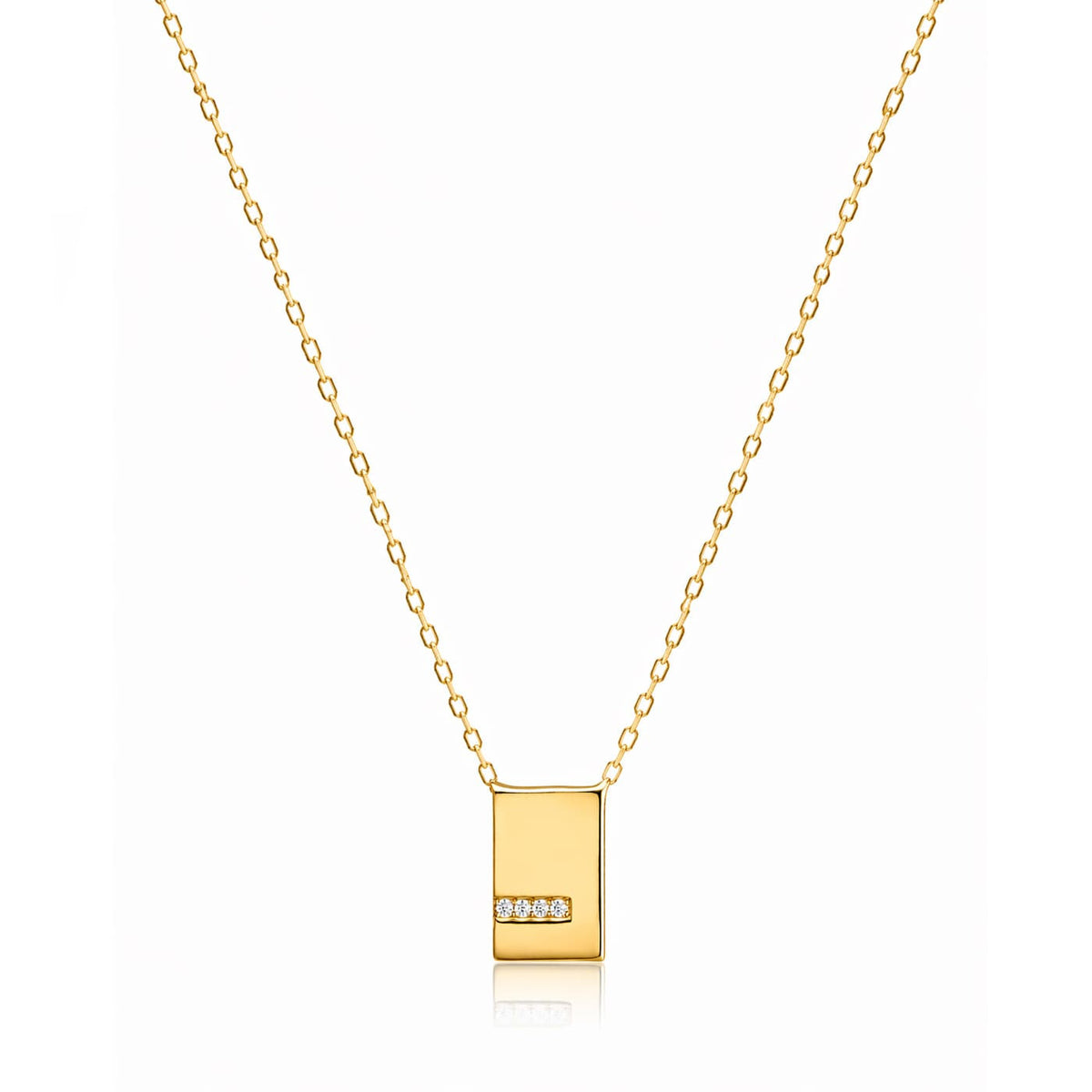 CZ Pendant Necklace (11.5mm)