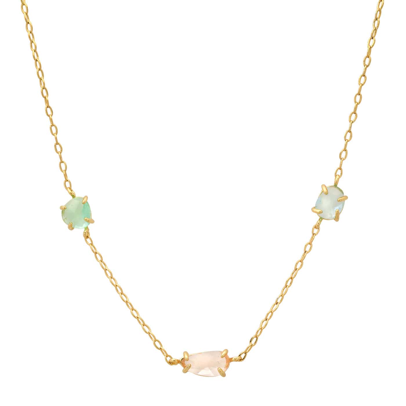 Pastel Glass Charm Necklace