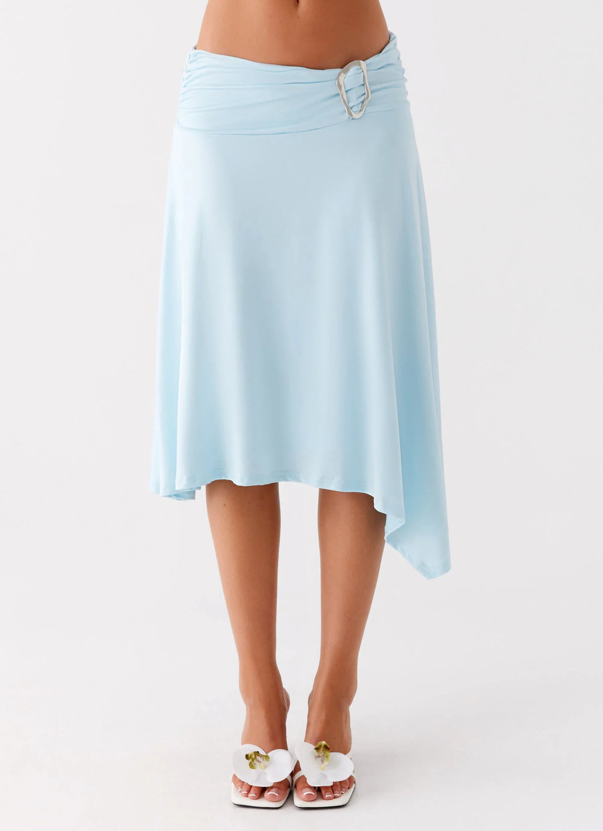 Brisa Midi Skirt Turquoise