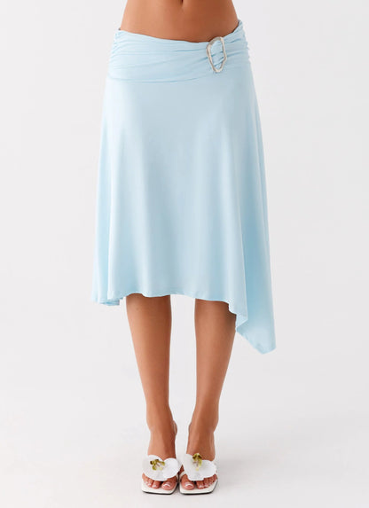 Brisa Midi Skirt Turquoise