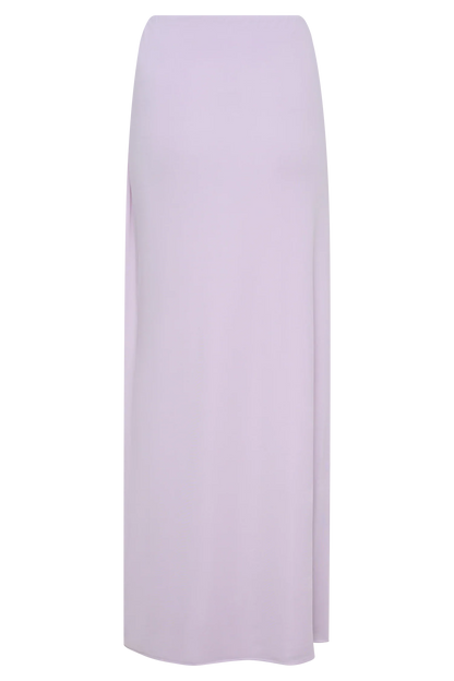 Bridget Slinky Maxi Skirt With Hardware Dusty Lilac