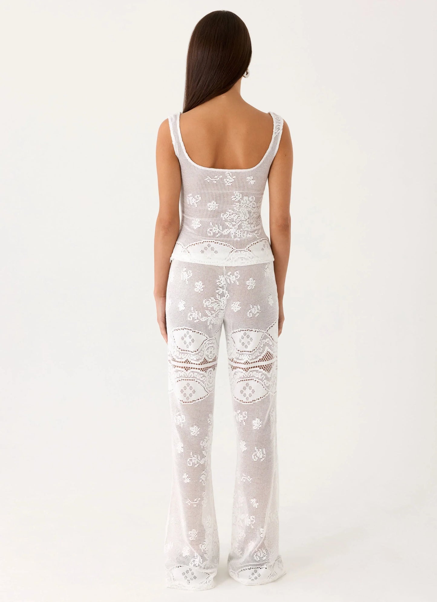Bosten Low Rise Pants White