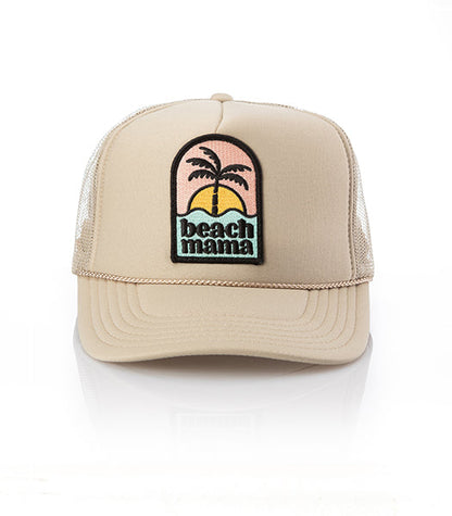 Beach Mama Patch Trucker Hat