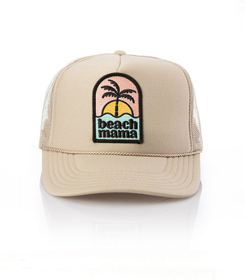 Beach Mama Patch Trucker Hat