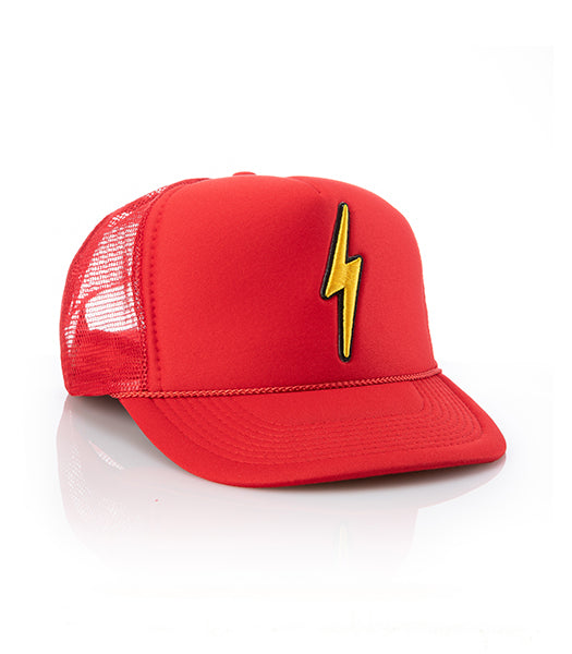 Local Beach Lightning Bolt Patch Trucker Hat