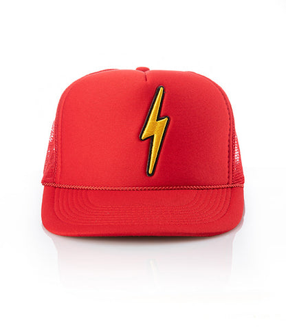 Local Beach Lightning Bolt Patch Trucker Hat