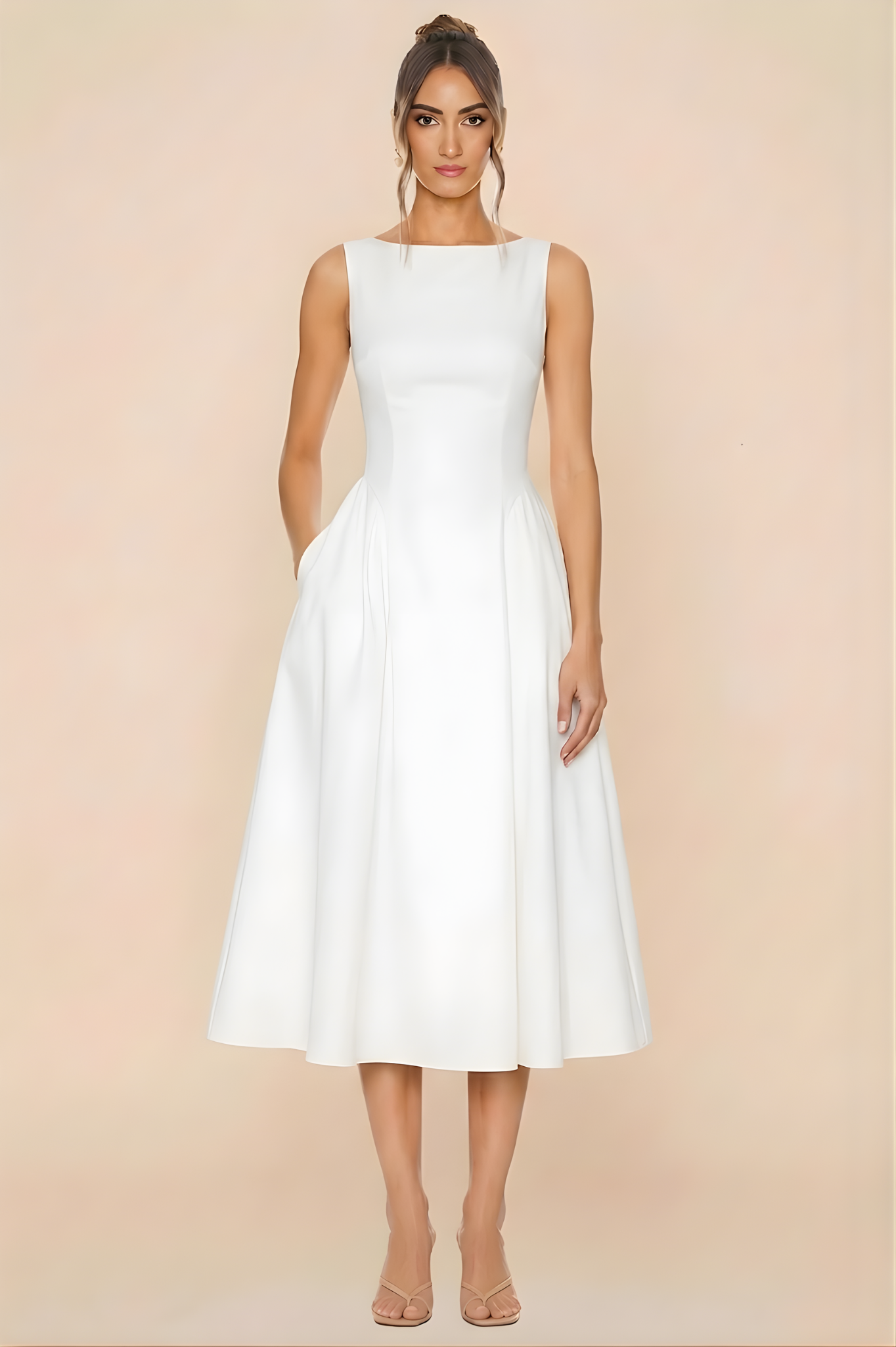 Muse Midi Dress - White