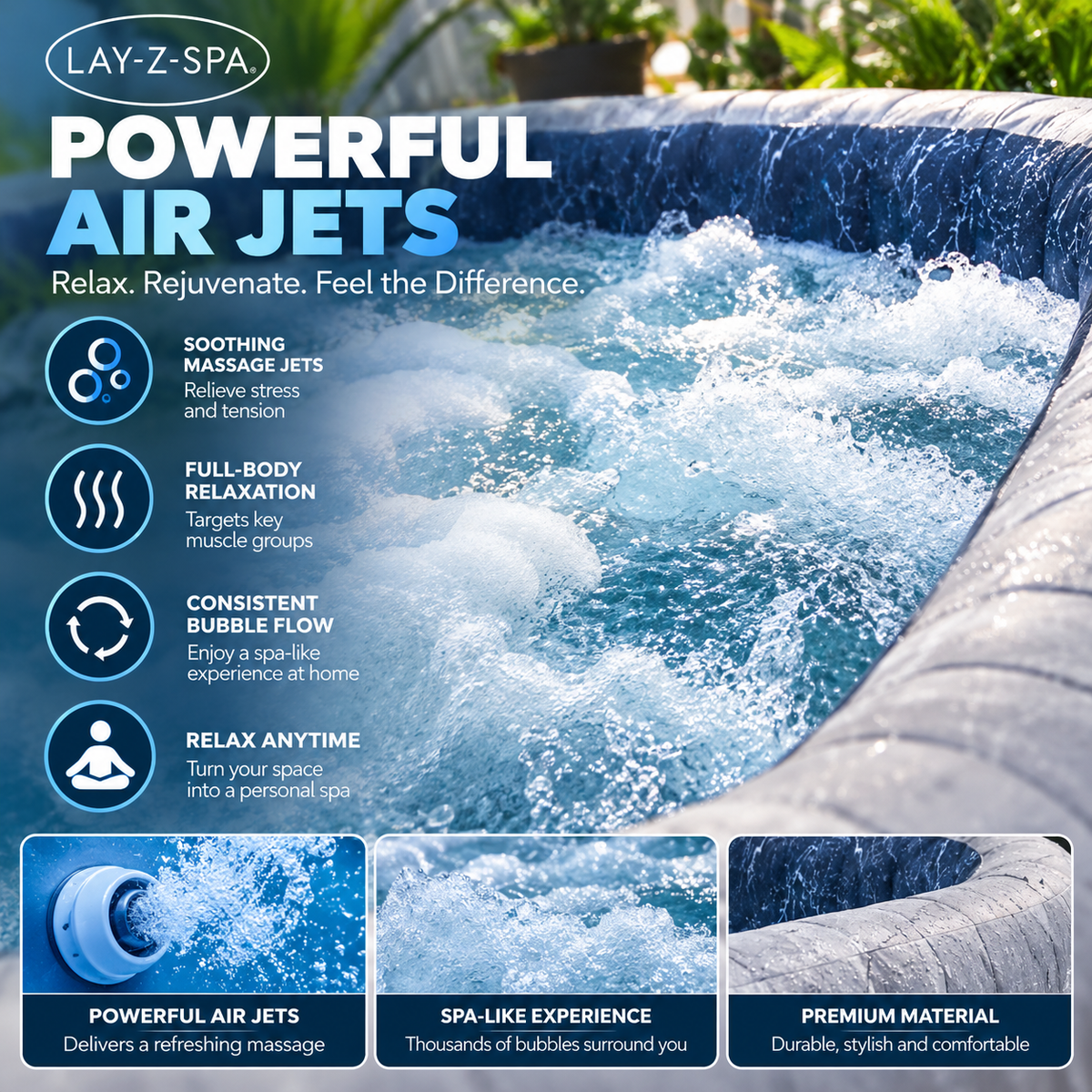 ❤️Summer Hot Sales✨ Inflatable Hot Tubs