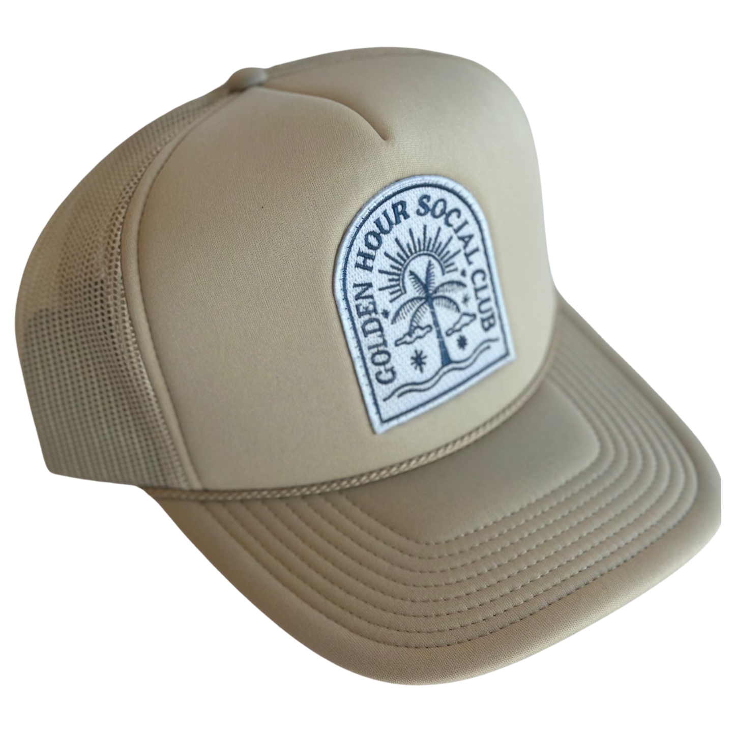 Golden Hour Social Club Patch Trucker Hat