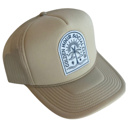 Golden Hour Social Club Patch Trucker Hat