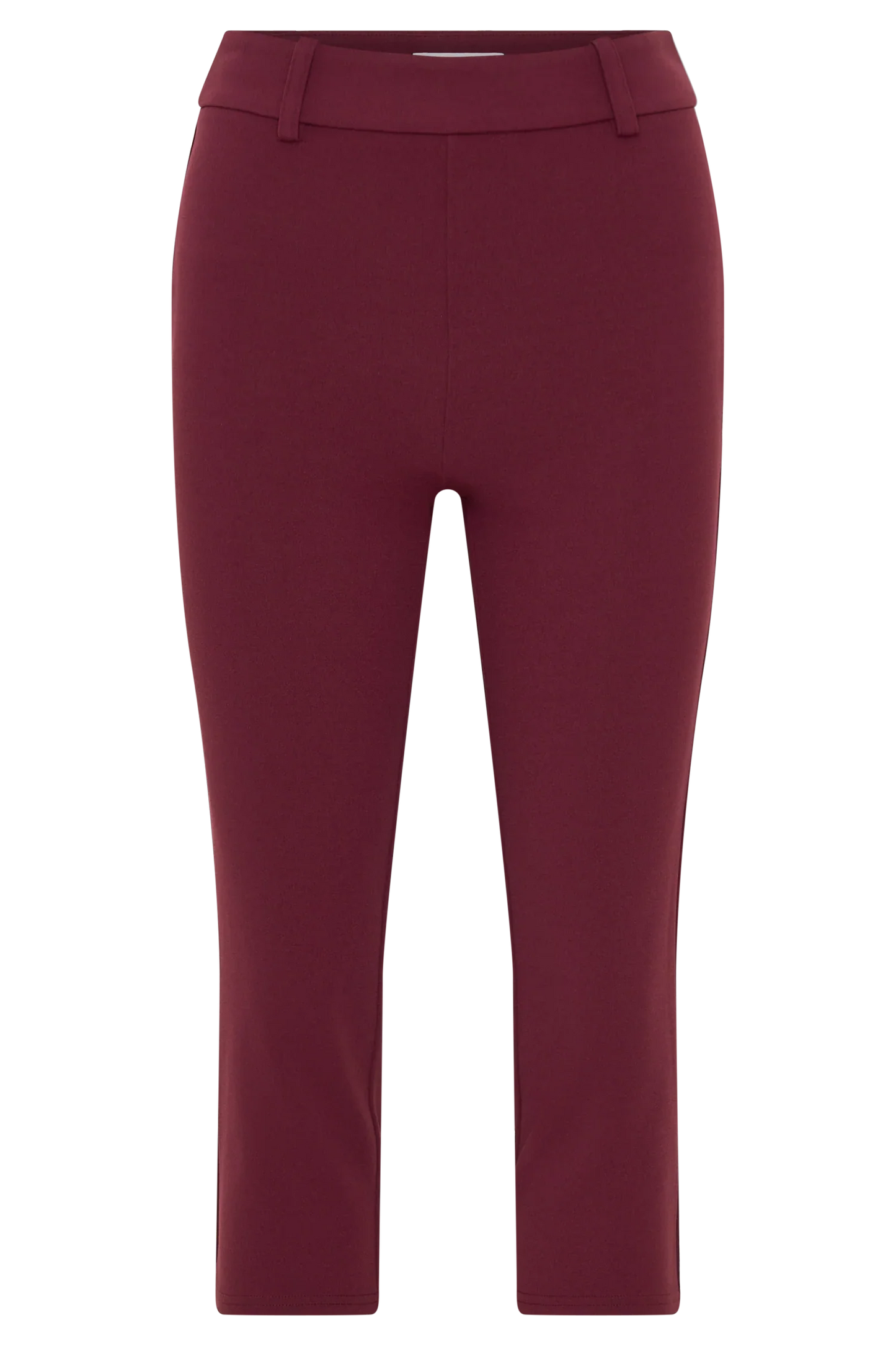 Blanca Stretch Crepe Capri Pants Mahogany